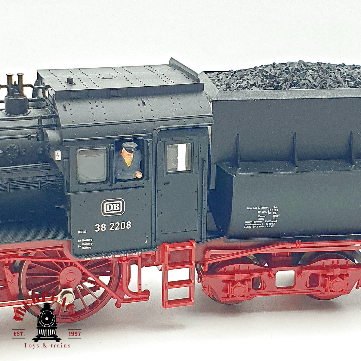 ♻️✨ Fleischmann 4166K Locomotora vapor BR 38 2208 DB Epoca III Escala H0 1:87 DC