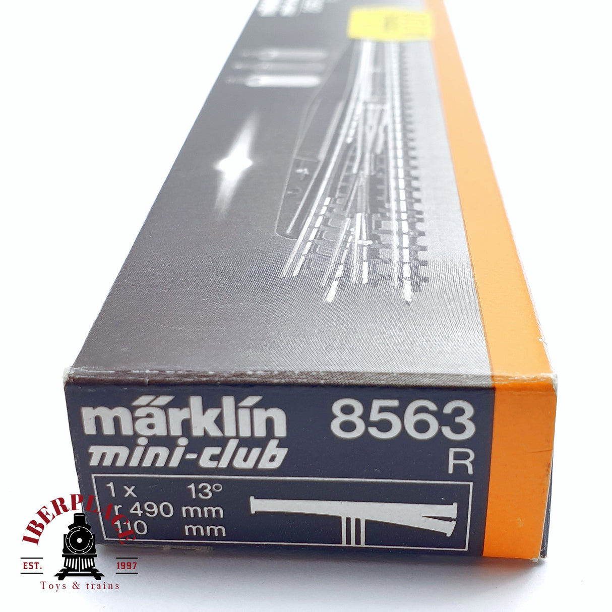 ♻️ 2da mano - Märklin 8563 Desvío eléctrico a la derecha Z escala 1:220