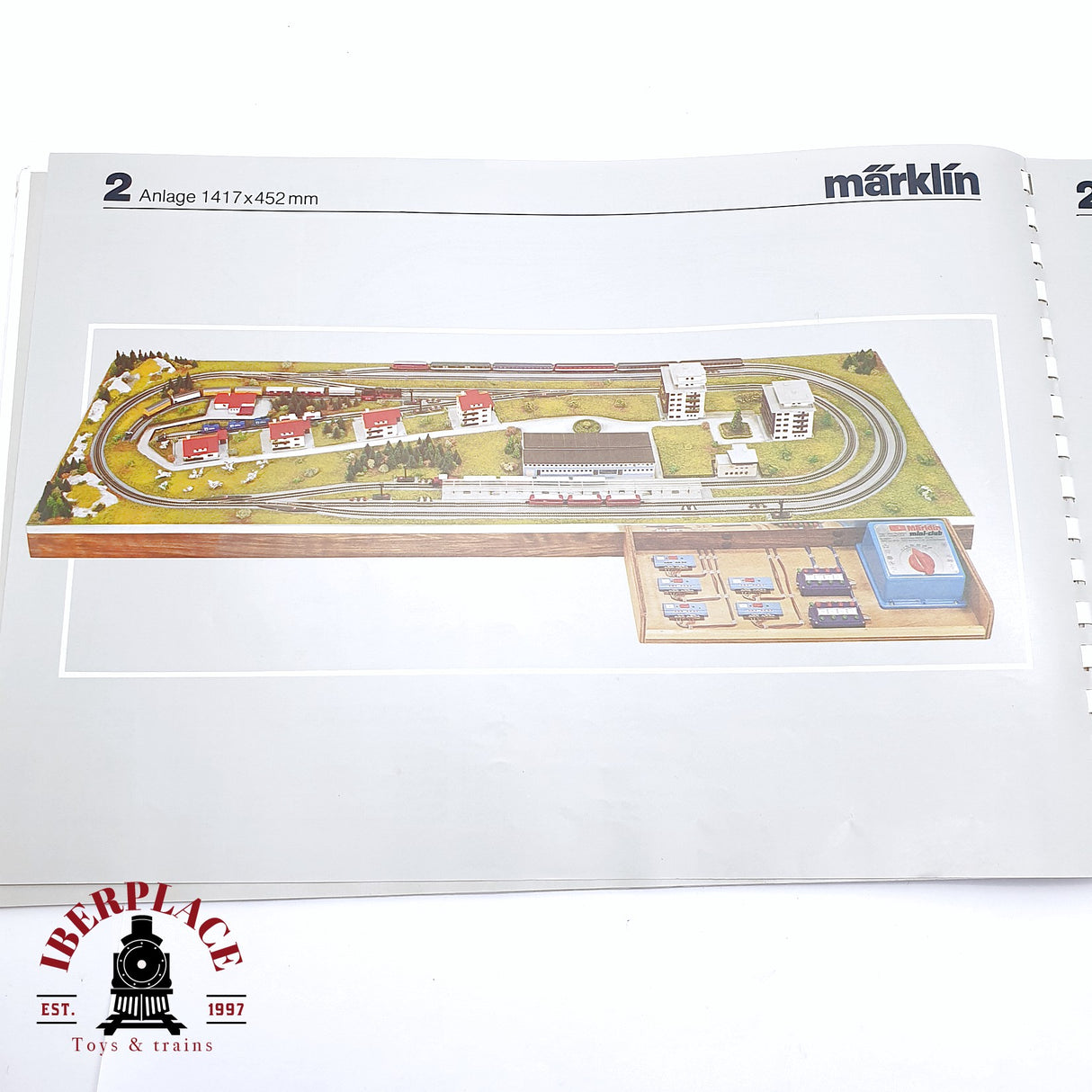 ♻️ 2da mano - Märklin 0290 0212 plano de vías Z escala 1:220
