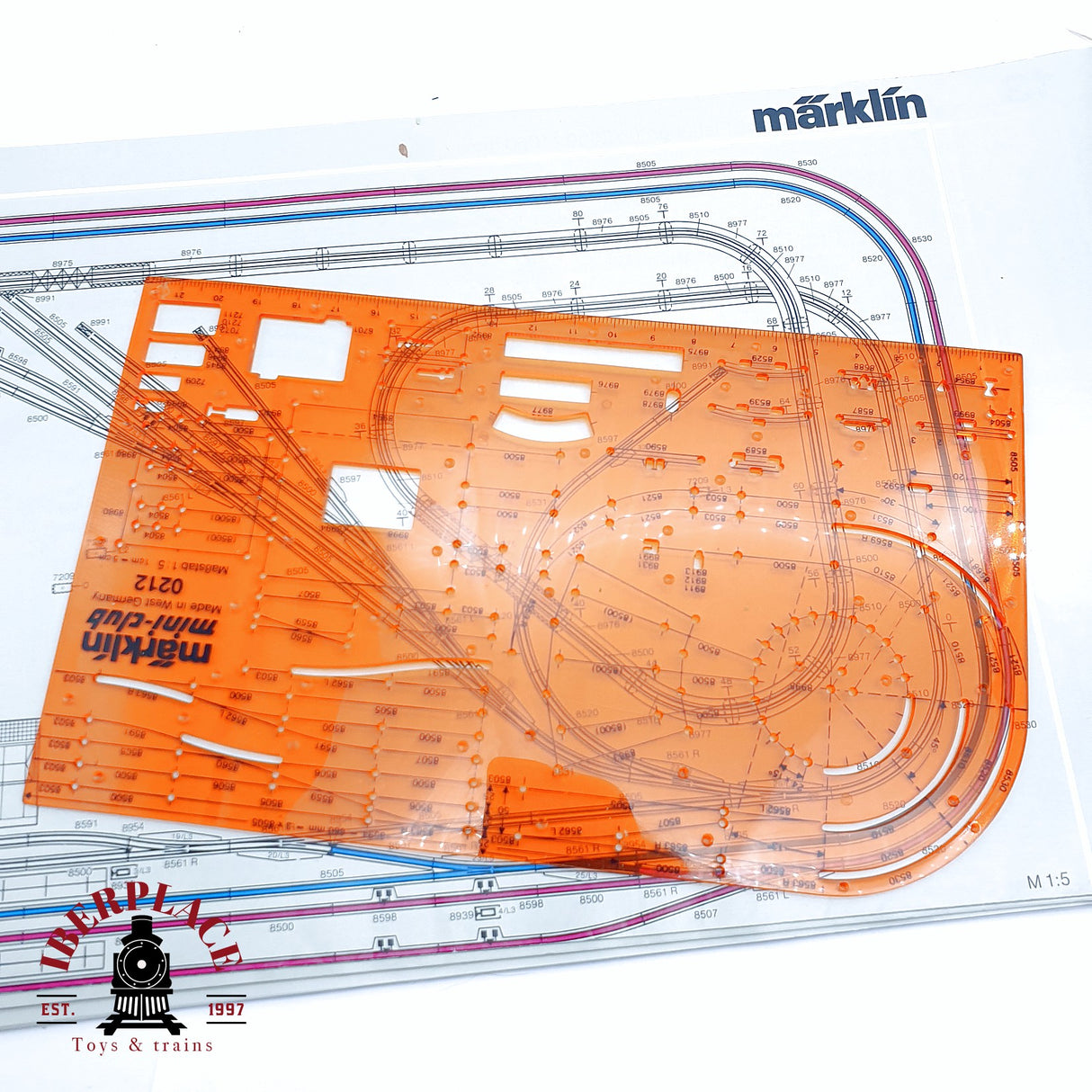 ♻️ 2da mano - Märklin 0290 0212 plano de vías Z escala 1:220