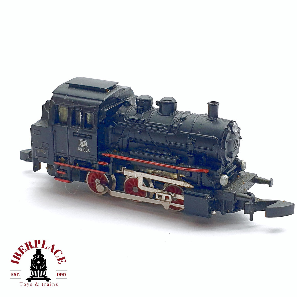 ♻️ 2da mano - Märklin Locomotora de vapor DB 89 006 Negra Z escala 1:220