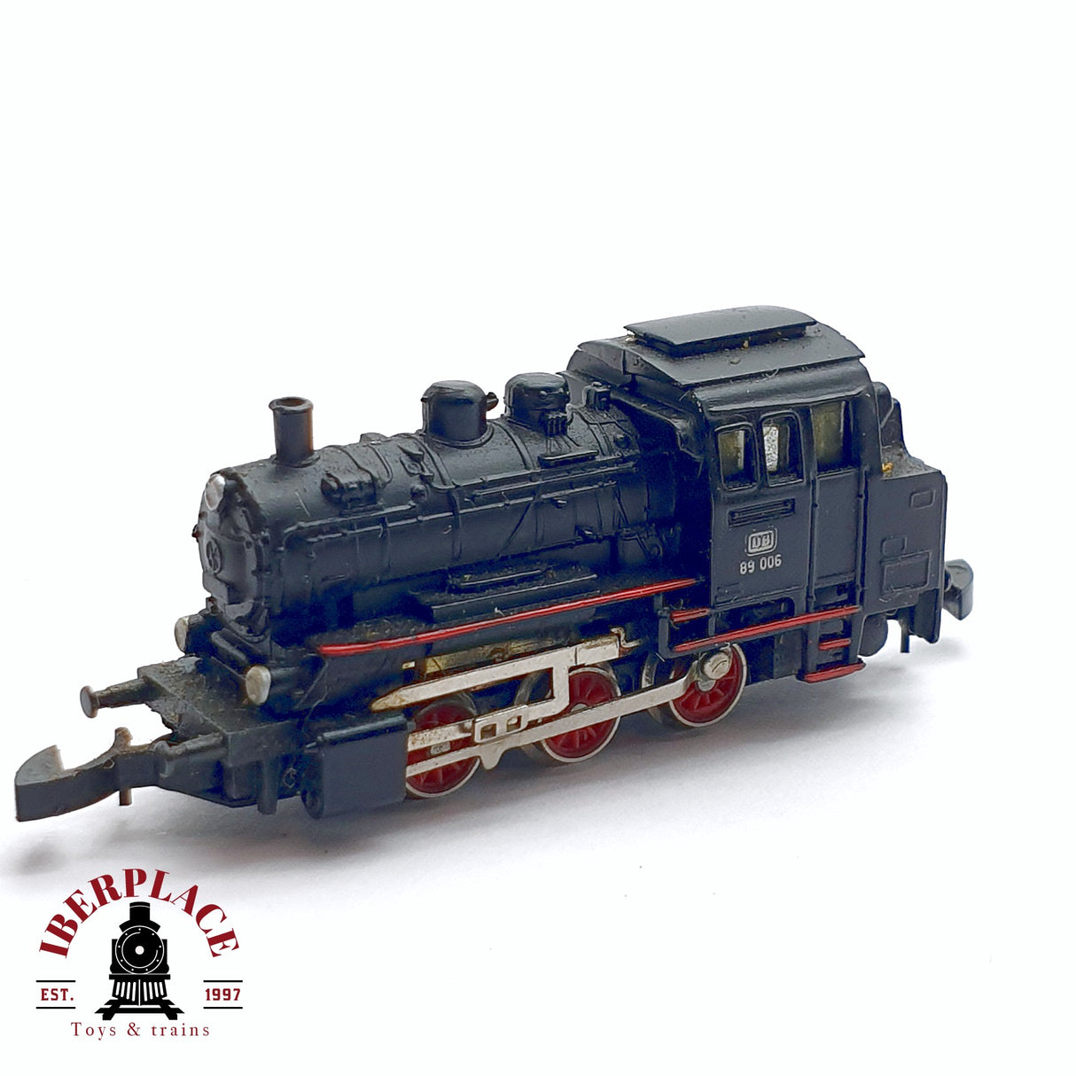 ♻️ 2da mano - Märklin Locomotora de vapor DB 89 006 Negra Z escala 1:220