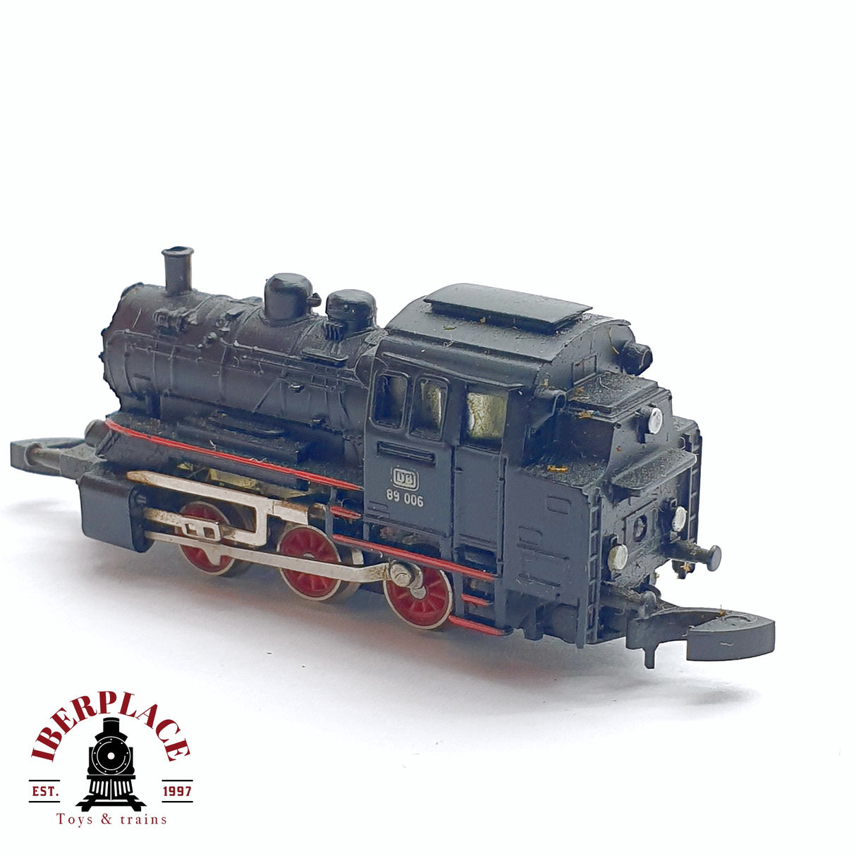 ♻️ 2da mano - Märklin Locomotora de vapor DB 89 006 Negra Z escala 1:220
