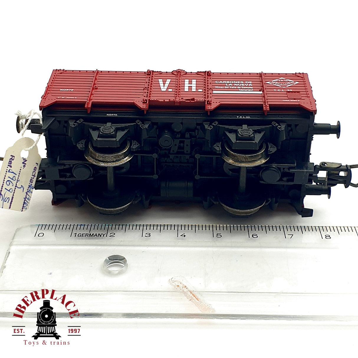 ♻️ DC Electrotren 1969 vagón de bordes carbones la nueva S/G A.A.F.G RENFE H0 escala 1:87 A28