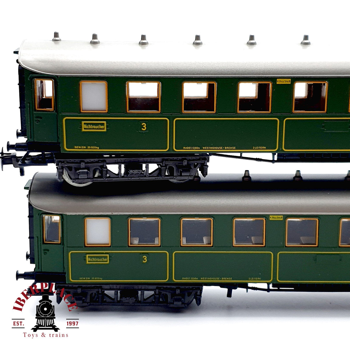 ♻️ 4x Märklin 4135 vagones pasajeros K.Bay.Sts.B Clase 3 H0 escala 1:87 A28