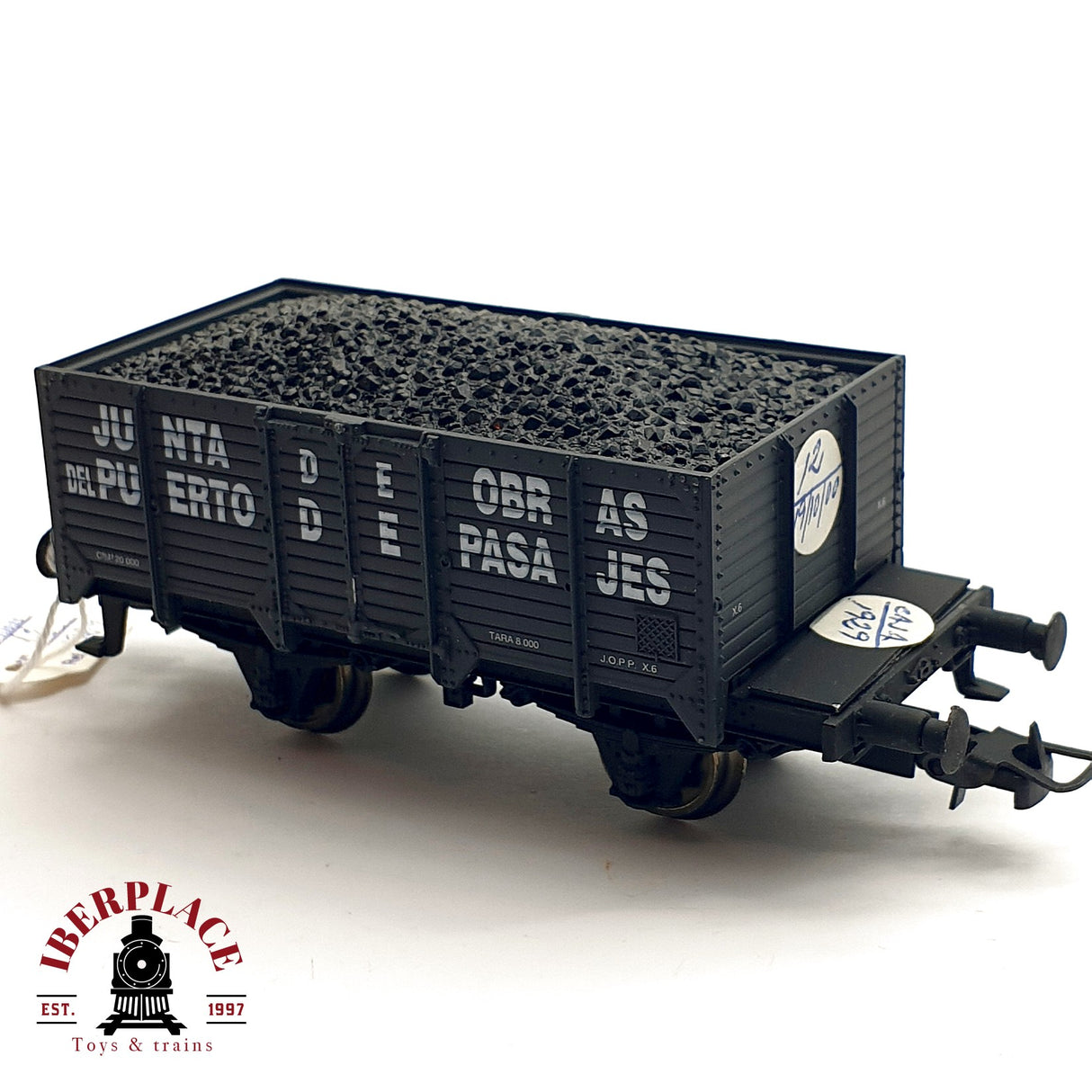 ♻️ DC Electrotren 1929 vagón abierto puerto pasajes con carbón RENFE H0 escala 1:87 A28