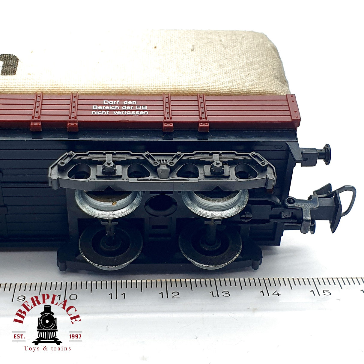 ♻️ AC Märklin 4475 vagón plataforma con lona DB 398 H0 escala 1:87 A28