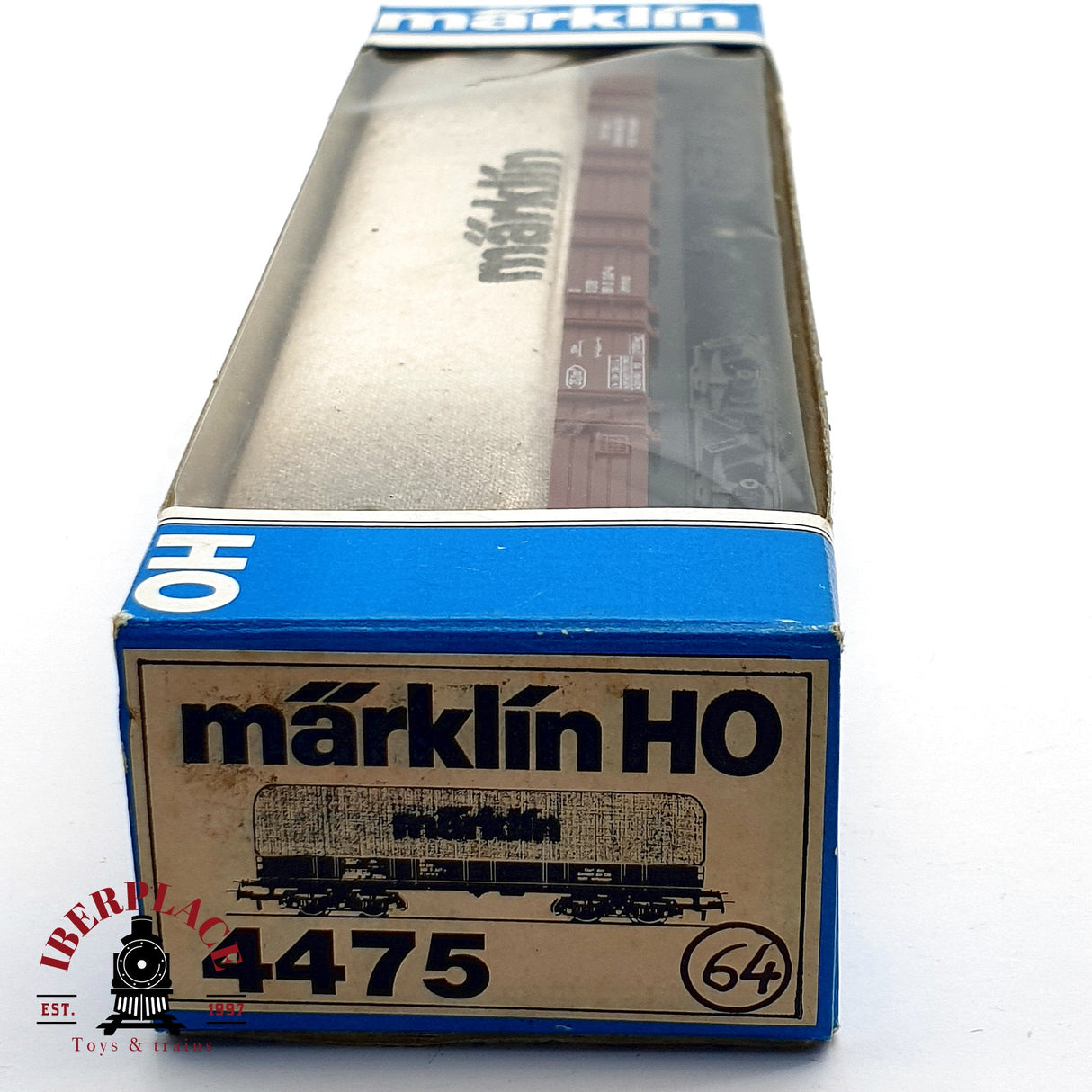 ♻️ AC Märklin 4475 vagón plataforma con lona DB 398 H0 escala 1:87 A28