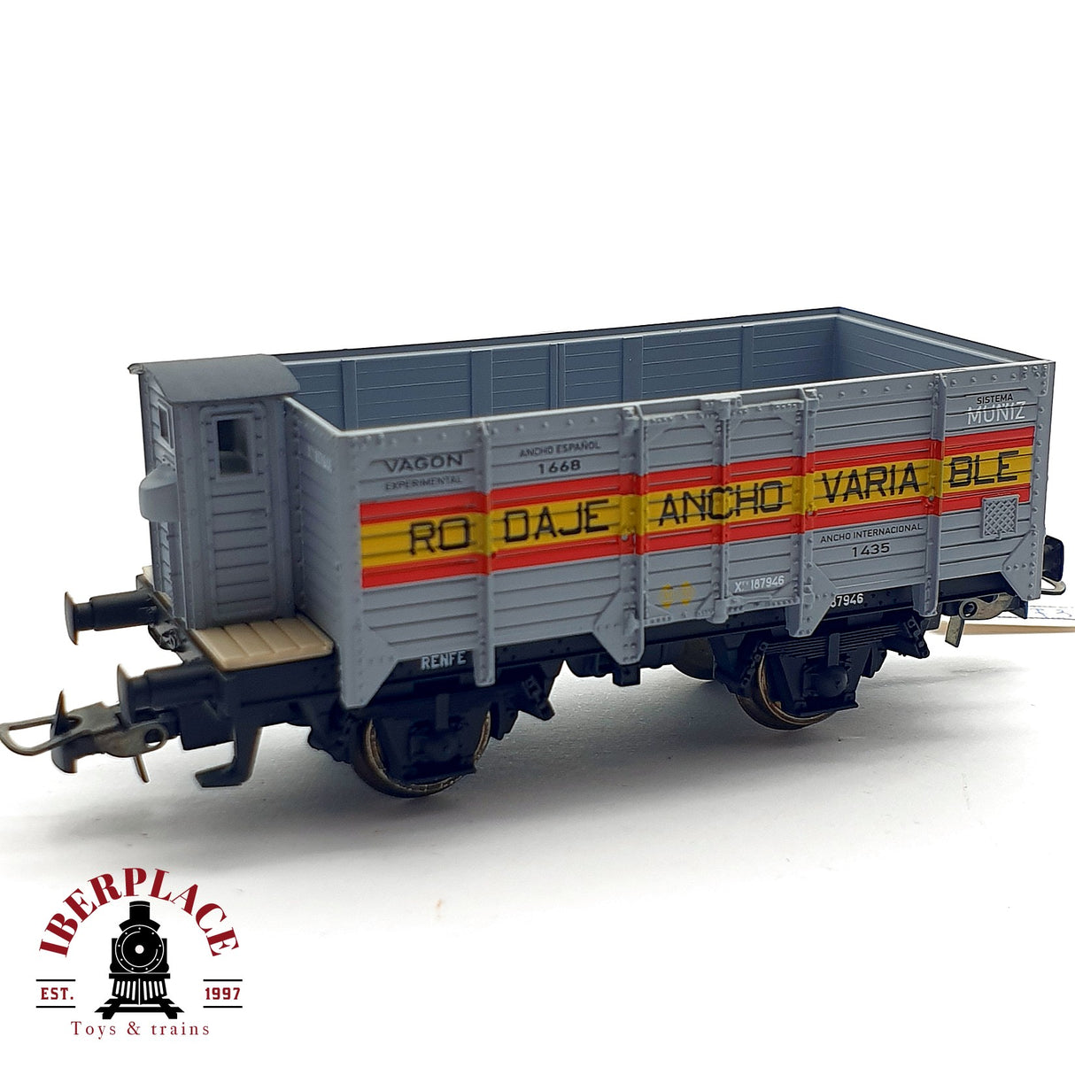 ♻️ DC Electrotren vagón abierto con garita experimental RENFE H0 escala 1:87 A28