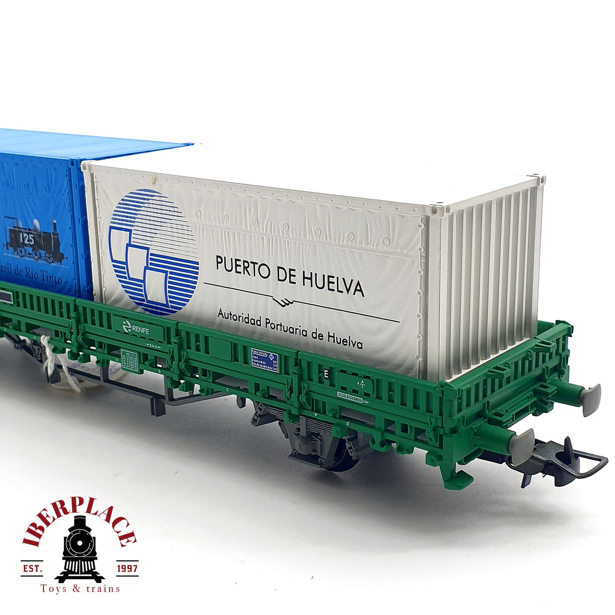 ♻️ DC Electrotren 1527K vagón contenedores congreso Feaaf Huelva 2000 H0 escala 1:87 A28