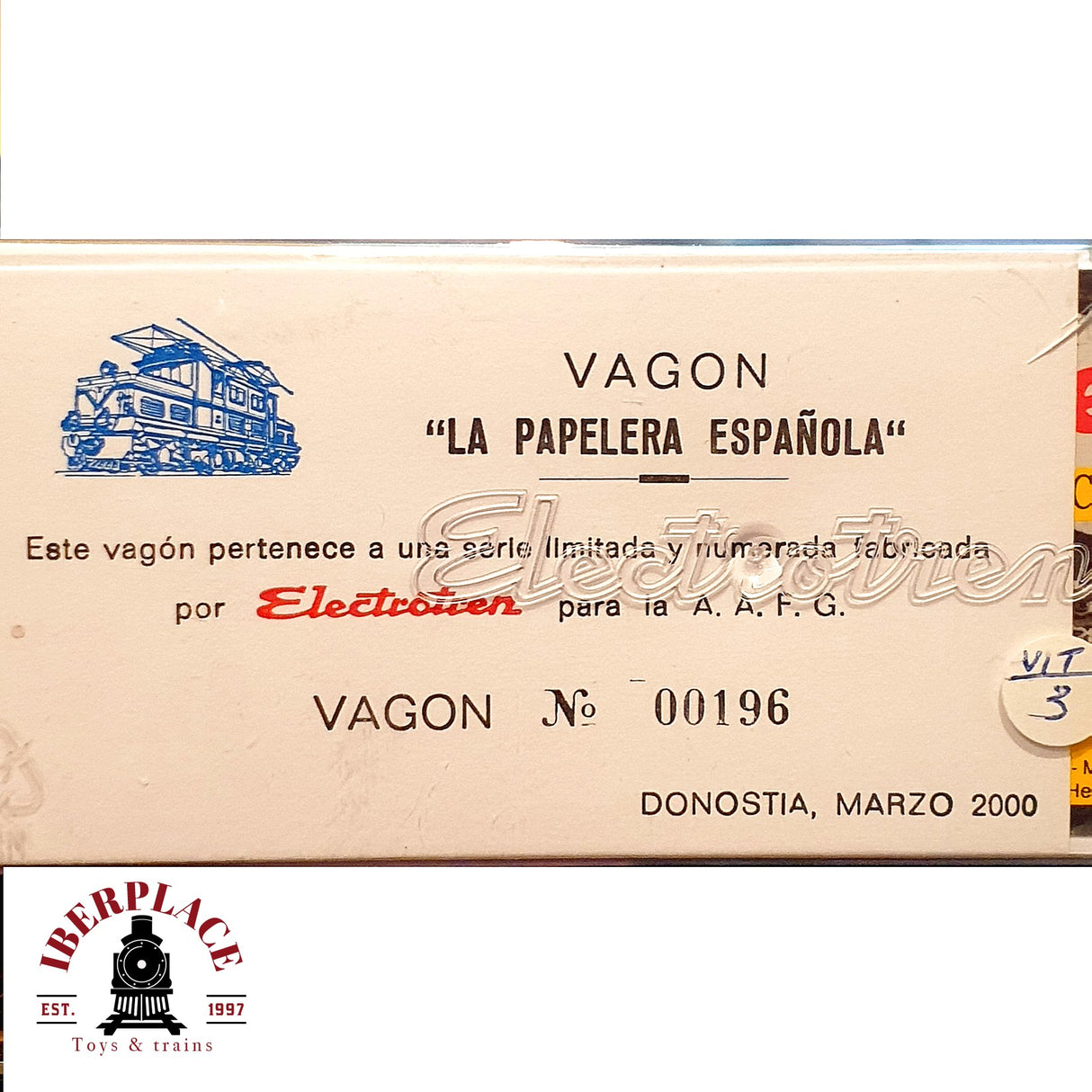 ♻️ DC Electrotren 1968 vagón de bordes papelera española A.A.F.G H0 escala 1:87 A28