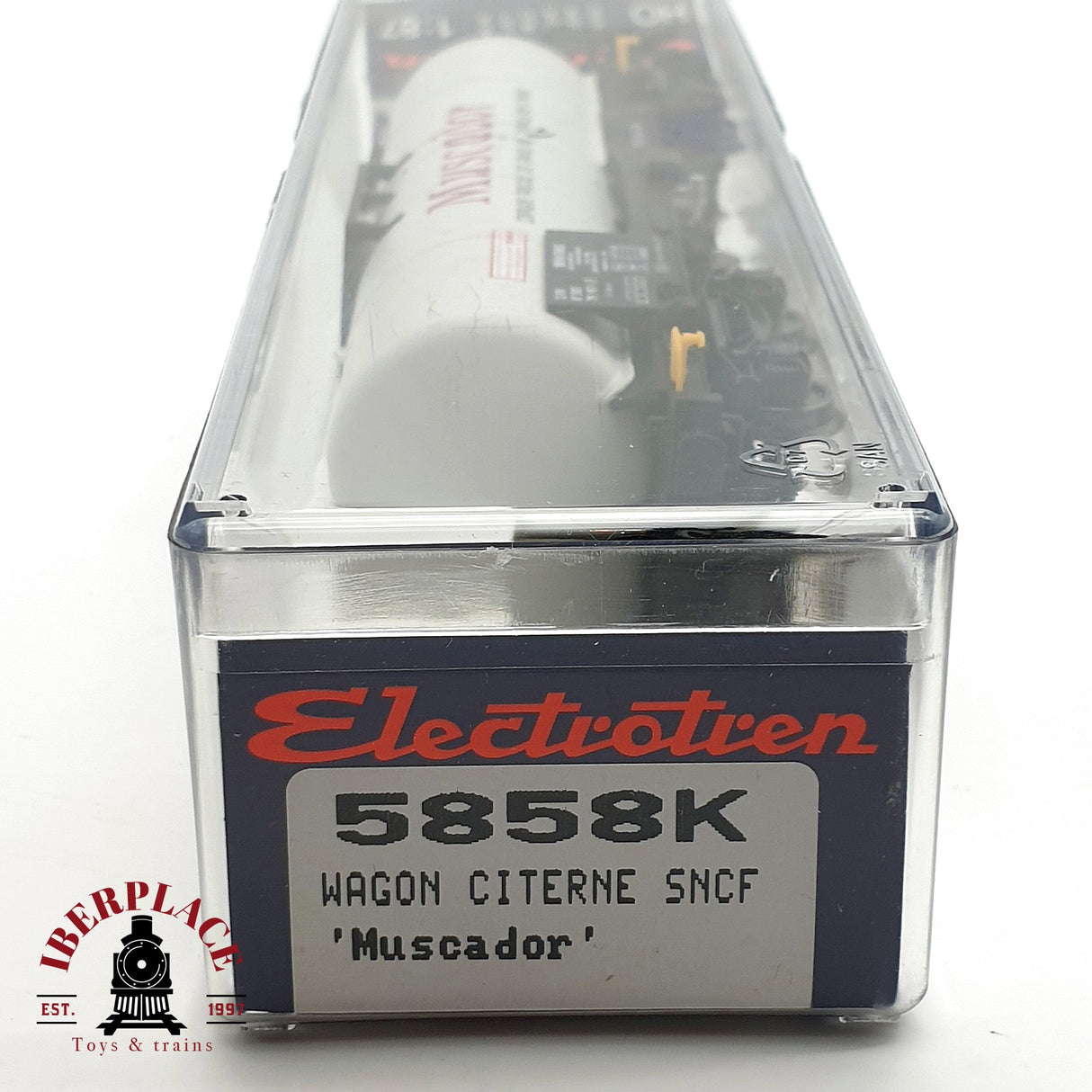 ♻️ DC Electrotren 5858K vagón cisterna Muscador SNCF H0 escala 1:87 A28