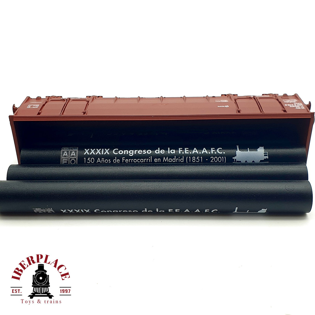 ♻️ DC Electrotren 5364K vagón cerrado FC Madrid 150 aniversario AAFCM RENFE H0 escala 1:87 A28