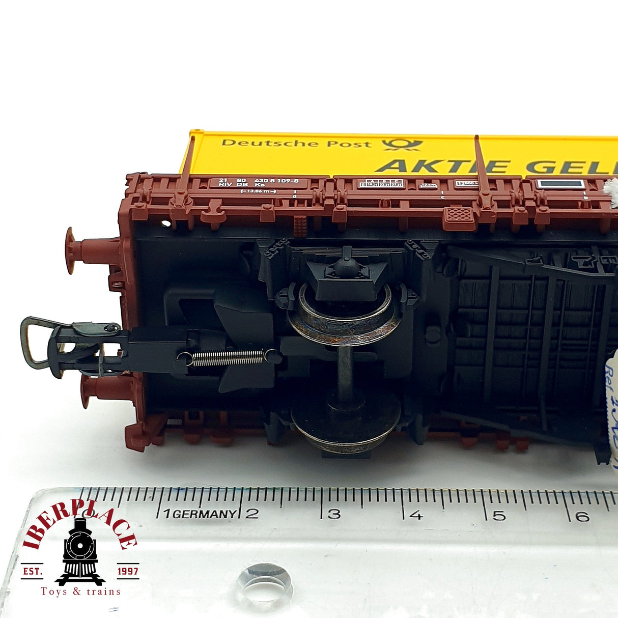 ♻️ DC Electrotren 1528K vagón contenedores Deutsche Post DB H0 escala 1:87 A28