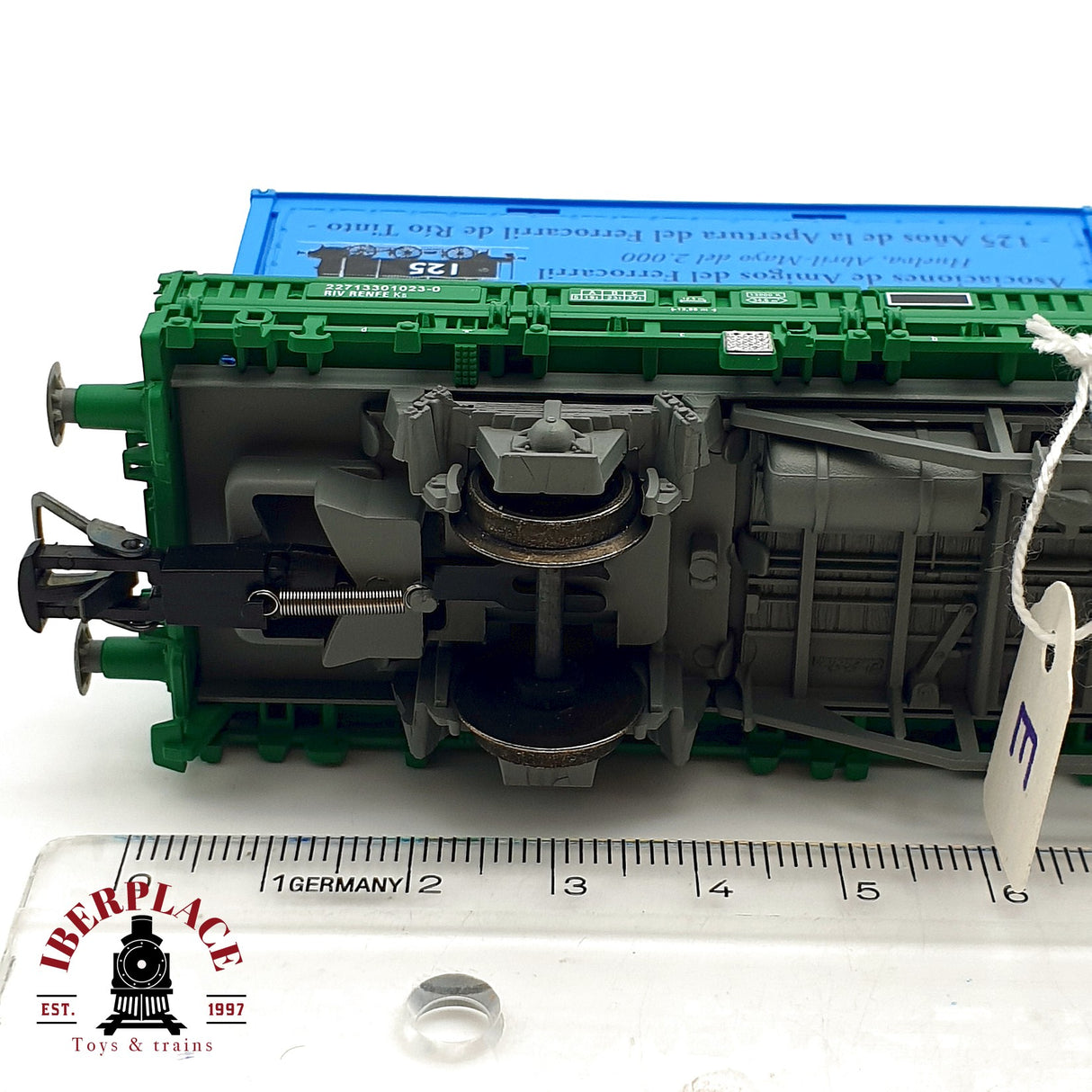 ♻️ DC Electrotren 1527K vagón contenedores congreso Feaaf Huelva 2000 RENFE H0 escala 1:87 A28