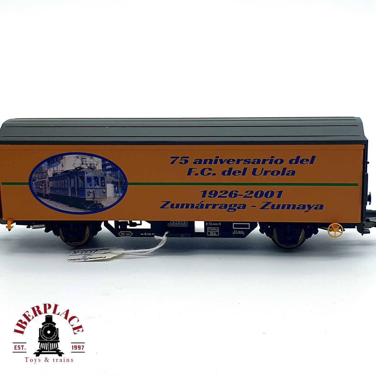 ♻️ DC Electrotren 1533K vagón 75 aniversario FC del Urola H0 escala 1:87 A28