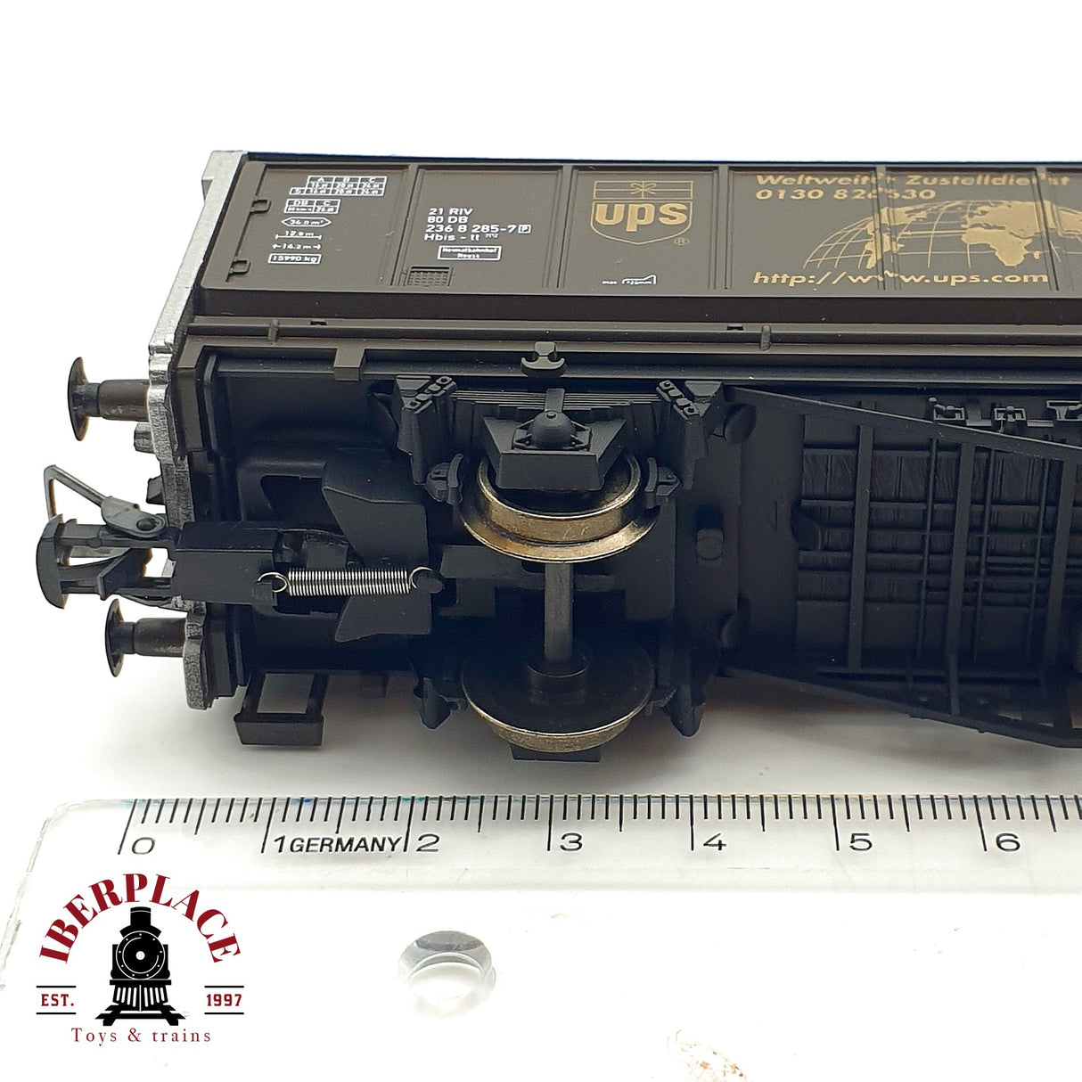 ♻️ DC Electrotren 1488K vagón cerrado tipo Hbis tt UPS DB H0 escala 1:87 A28