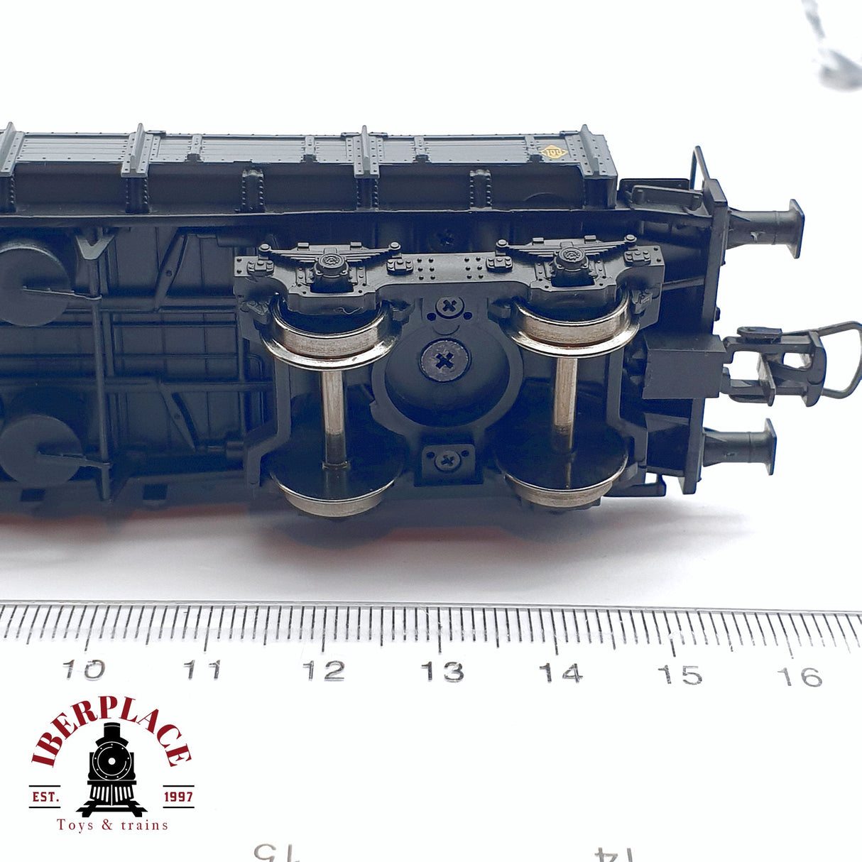 🆕 Mabar - 81403 Set de vagones plataforma MM borde bajo RENFE carga de coches con lona H0 escala 1:87