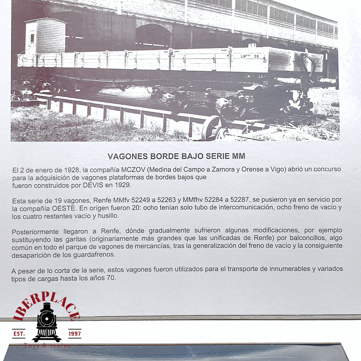 🆕 Mabar - 81403 Set de vagones plataforma MM borde bajo RENFE carga de coches con lona H0 escala 1:87