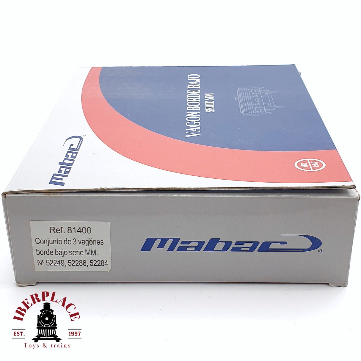 🆕 Mabar - 81400 Set de vagones plataforma MM borde bajo RENFE H0 escala 1:87