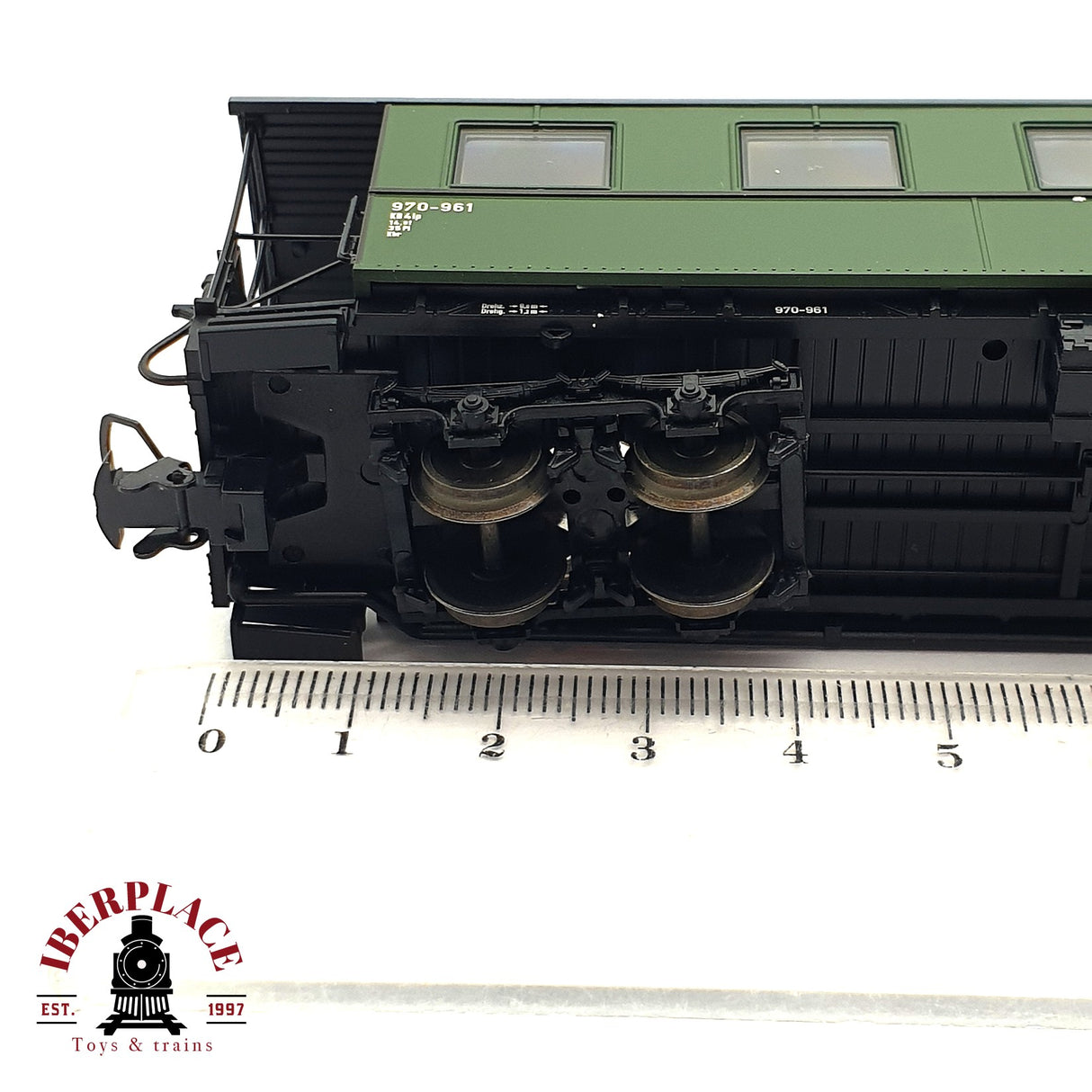 ♻️ 2da mano - Tillig Bahn 03980 vagón pasajeros DR 970 H0e escala 1:87 E15