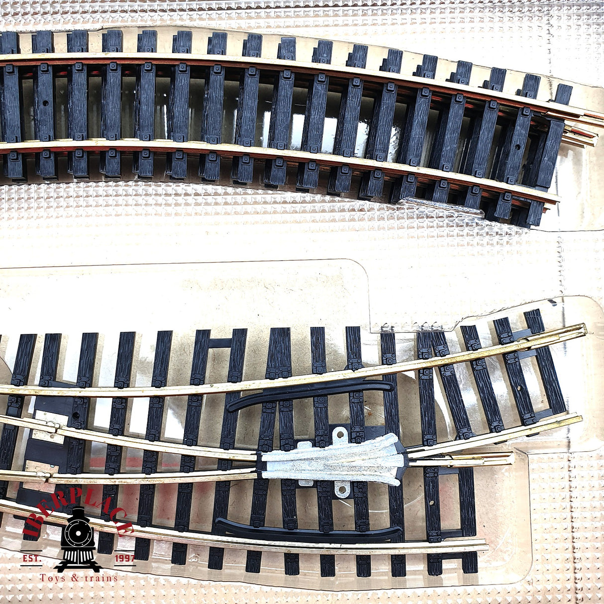 ♻️ 2da mano - Roco 5004R set de desvíos y vías curvas H0 escala 1:87 E15