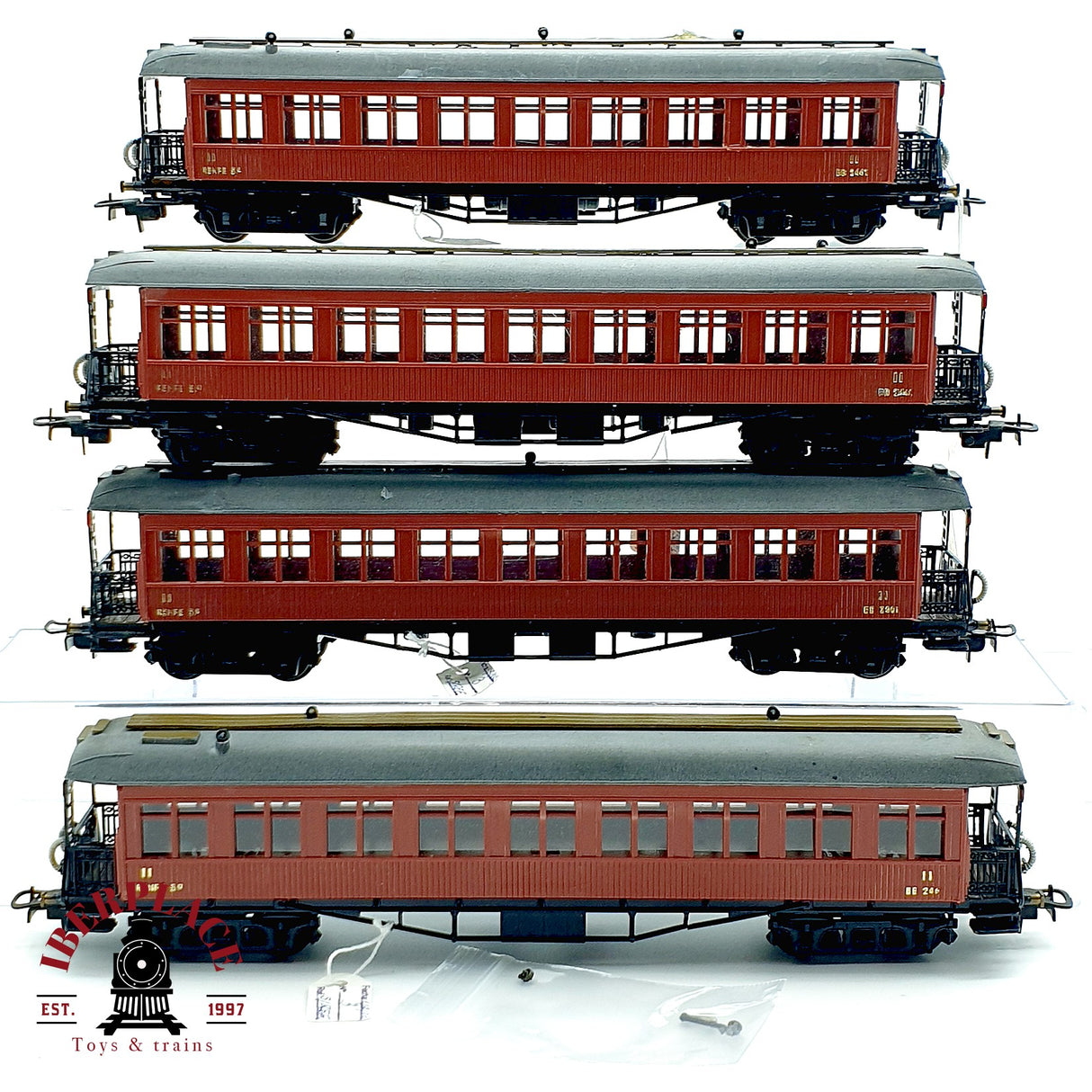 ♻️ 4x DC GARVI vagones pasajeros costa RENFE MZA clase 2 H0 escala 1:87 A28