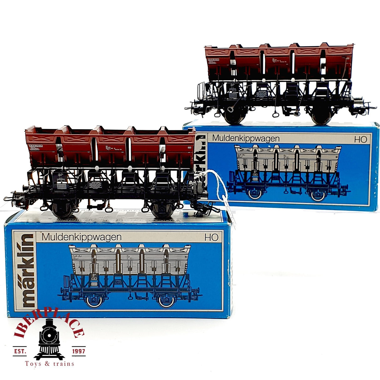 ♻️ 2x Märklin 4635 vagones volquete Kippwagen DB H0 escala 1:87 A28