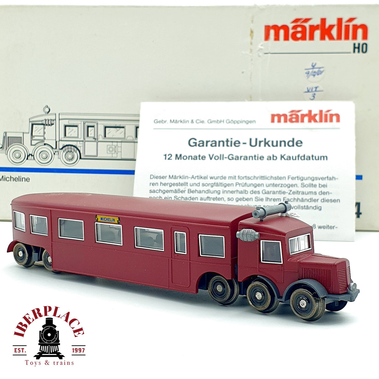 ♻️ AC Märklin 3124 Ferrobus Micheline H0 escala 1:87 A28