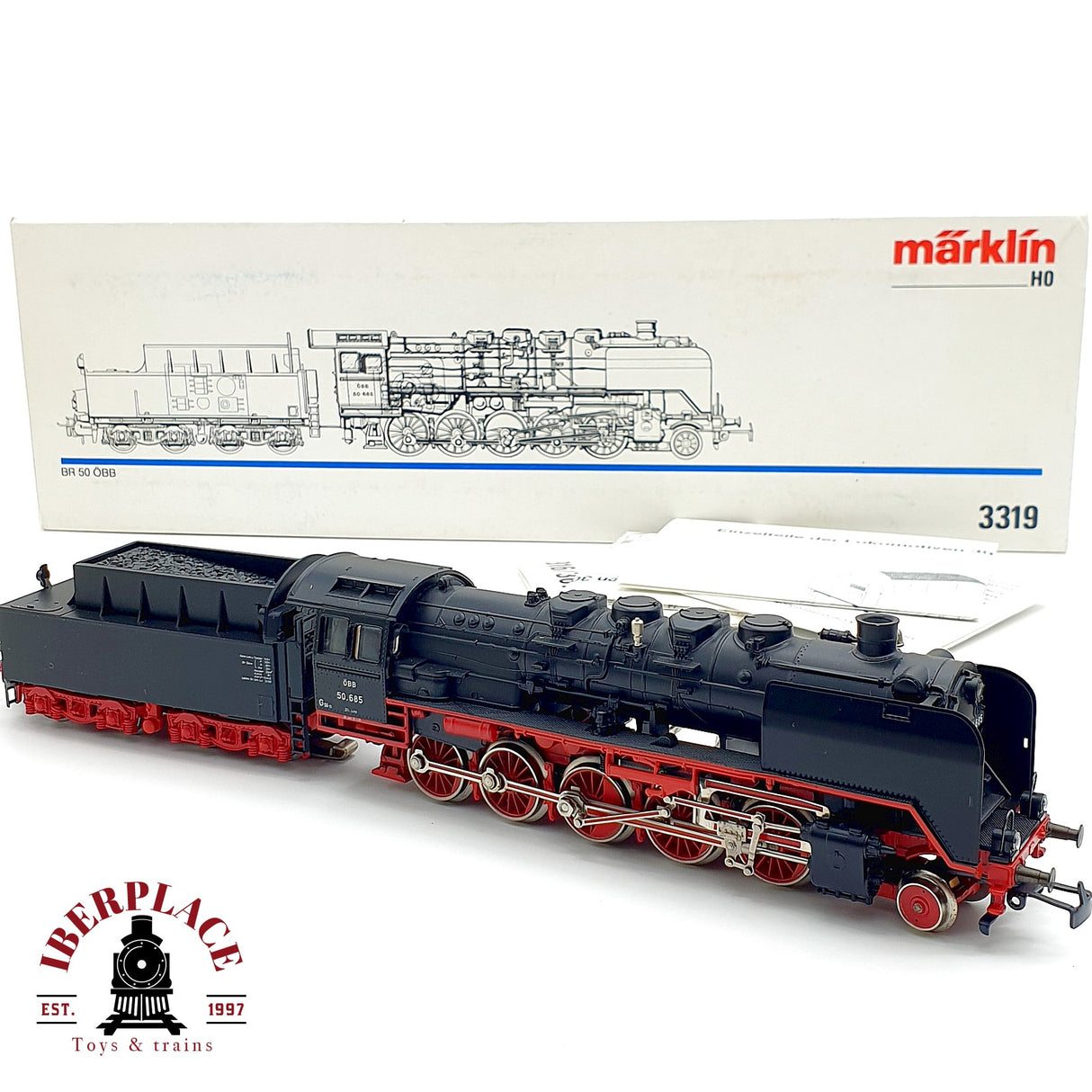 ♻️ AC Märklin 3319 Locomotora ÖBB 50 685 H0 escala 1:87 A28