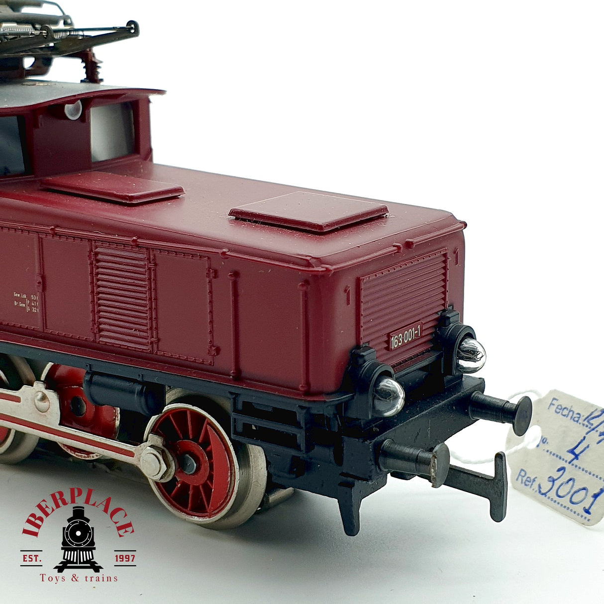 ♻️ AC Märklin 3001 Locomotora BR 163 001-1 DB Roja H0 escala 1:87 A28