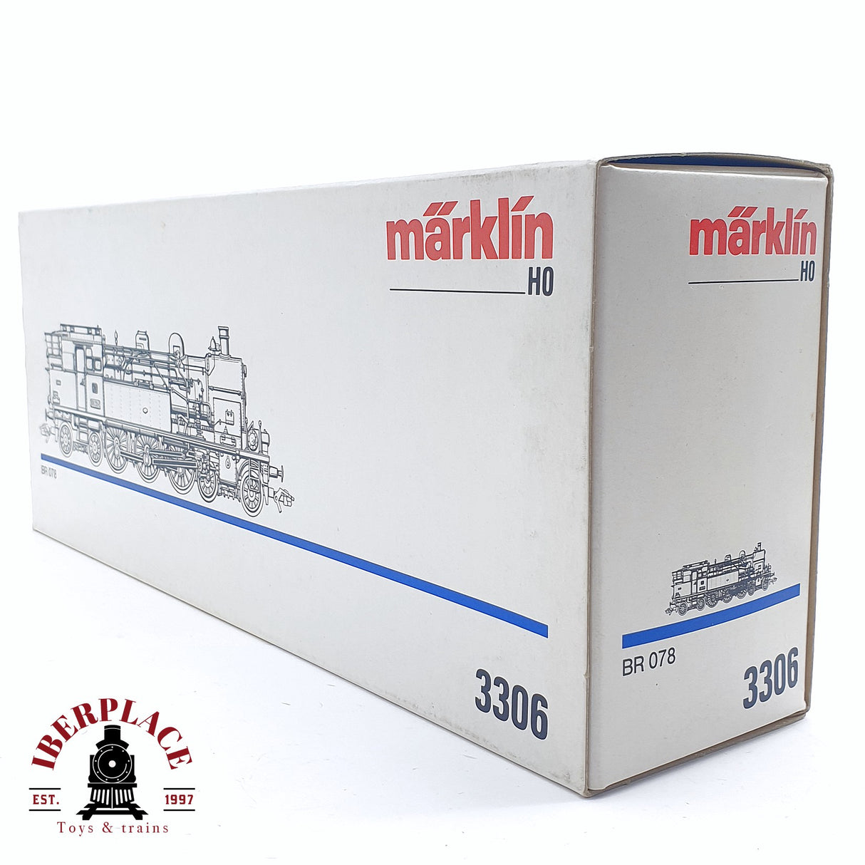 ♻️ 2da mano - Märklin 3306 Locomotora de vapor DB 078 235-9 Negra H0 escala 1:87