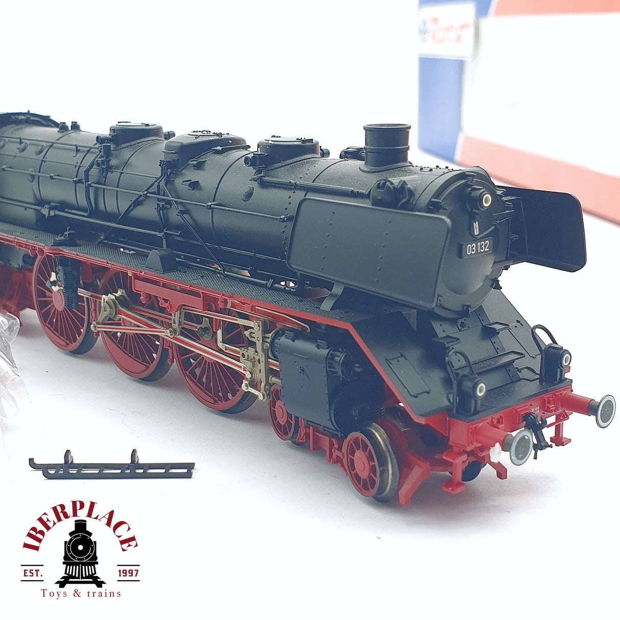 ♻️ 2da mano - DC Roco 43340 Locomotora de vapor DB BR 03 132 Negra H0 escala 1:87