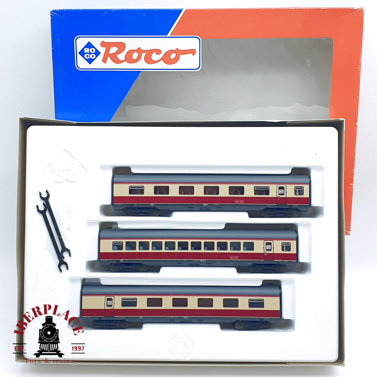 ♻️ 2da mano - DC Roco 43014 vagones complementarios del set TEE H0 escala 1:87
