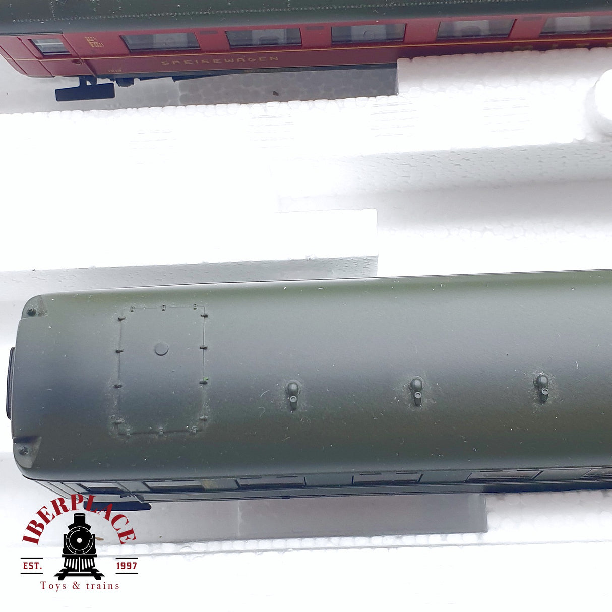 ♻️ 2da mano - Märklin 43258 Set de vagones de tren rápido Berlín-Hamburg Restaurante DR H0 escala 1:87