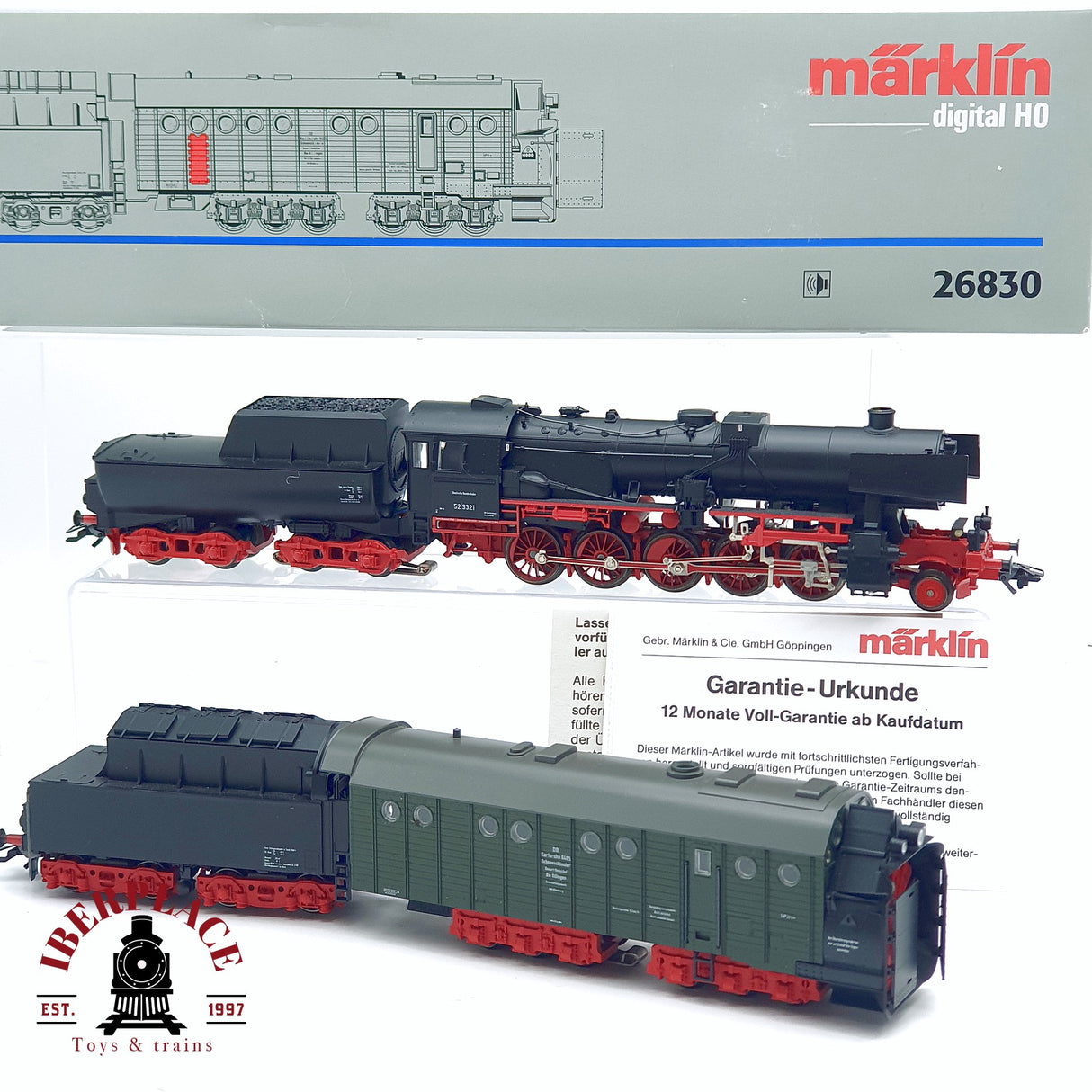 ♻️ 2da mano - Märklin 26830 Digital Locomotora de vapor y quita nieves DB con sonido H0 escala 1:87