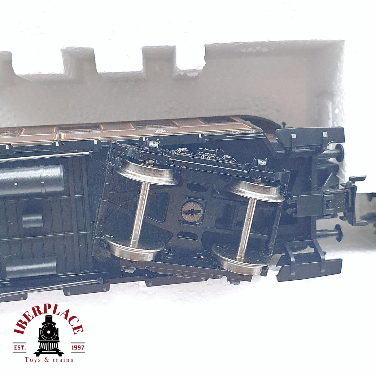 ♻️ 2da mano - AC Fleischmann 1885 Set locomotora P.St.B. 2810 vagones pasajeros H0 escala 1:87