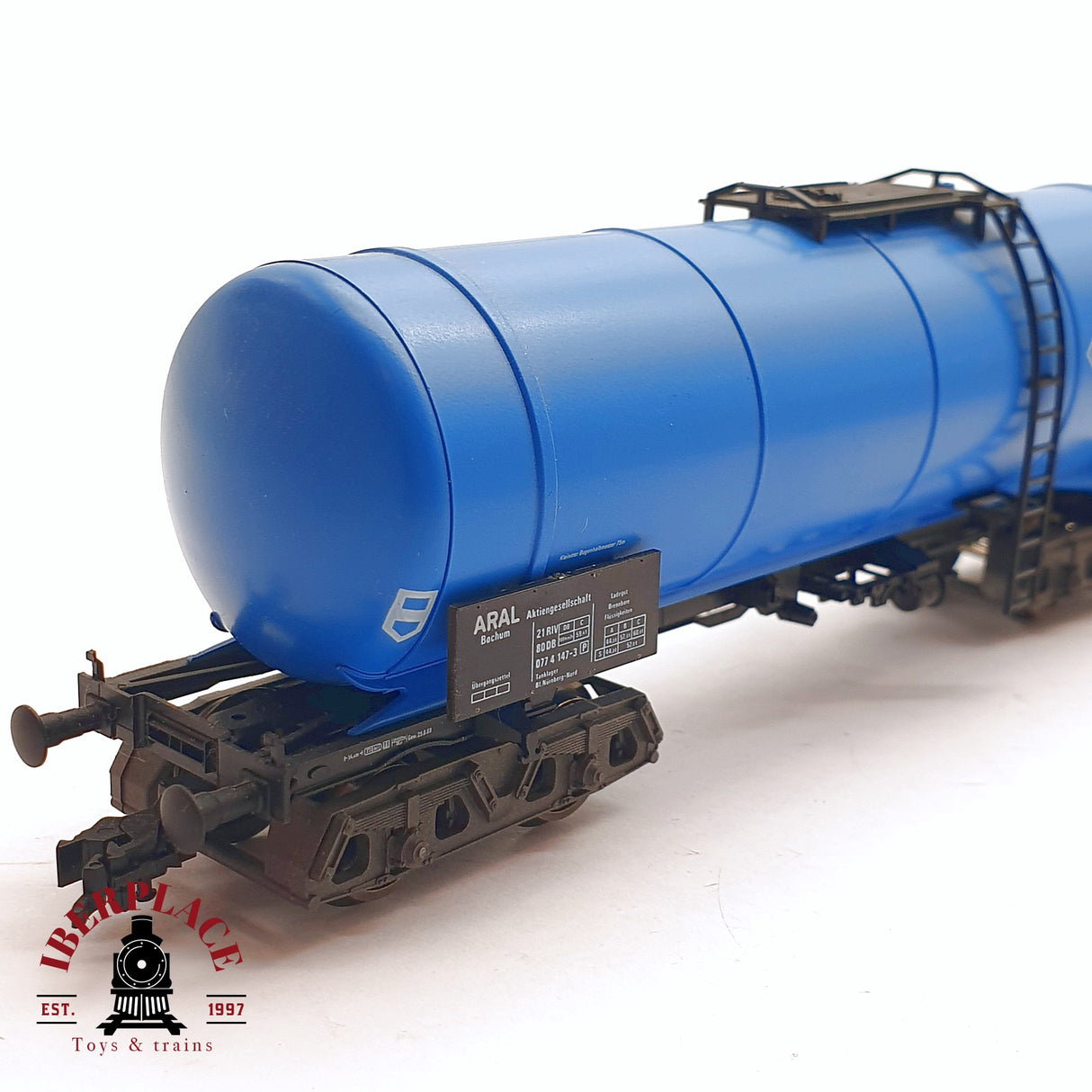 ♻️ 2da mano - DC Fleischmann 5473 vagón cisterna Aral DB H0 escala 1:87