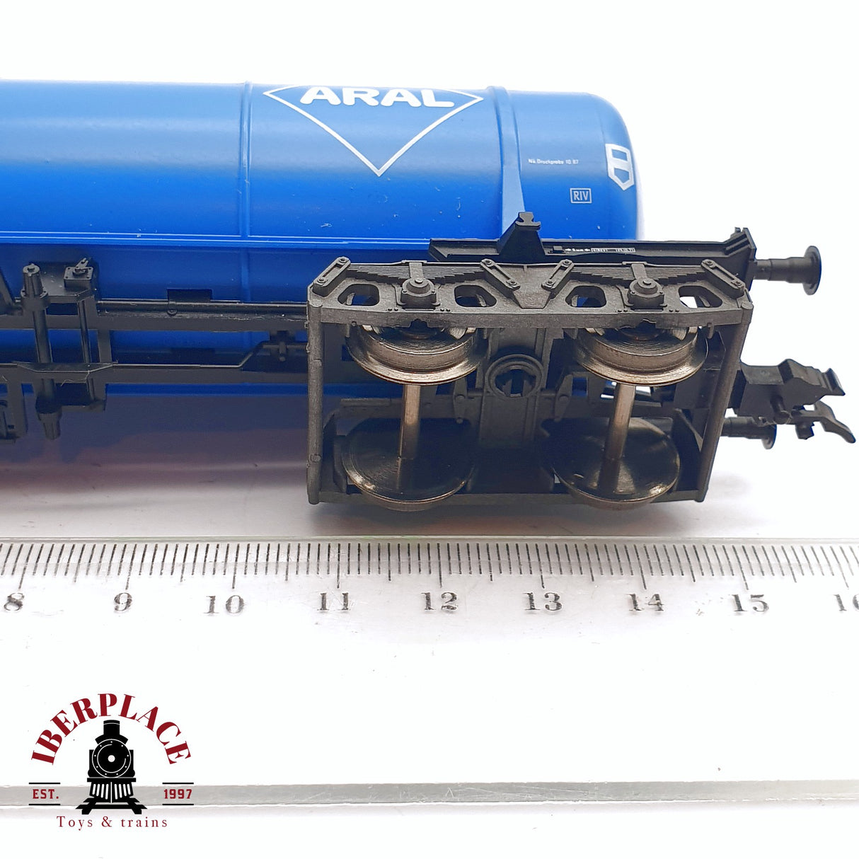 ♻️ 2da mano - DC Fleischmann 5473 vagón cisterna Aral DB H0 escala 1:87