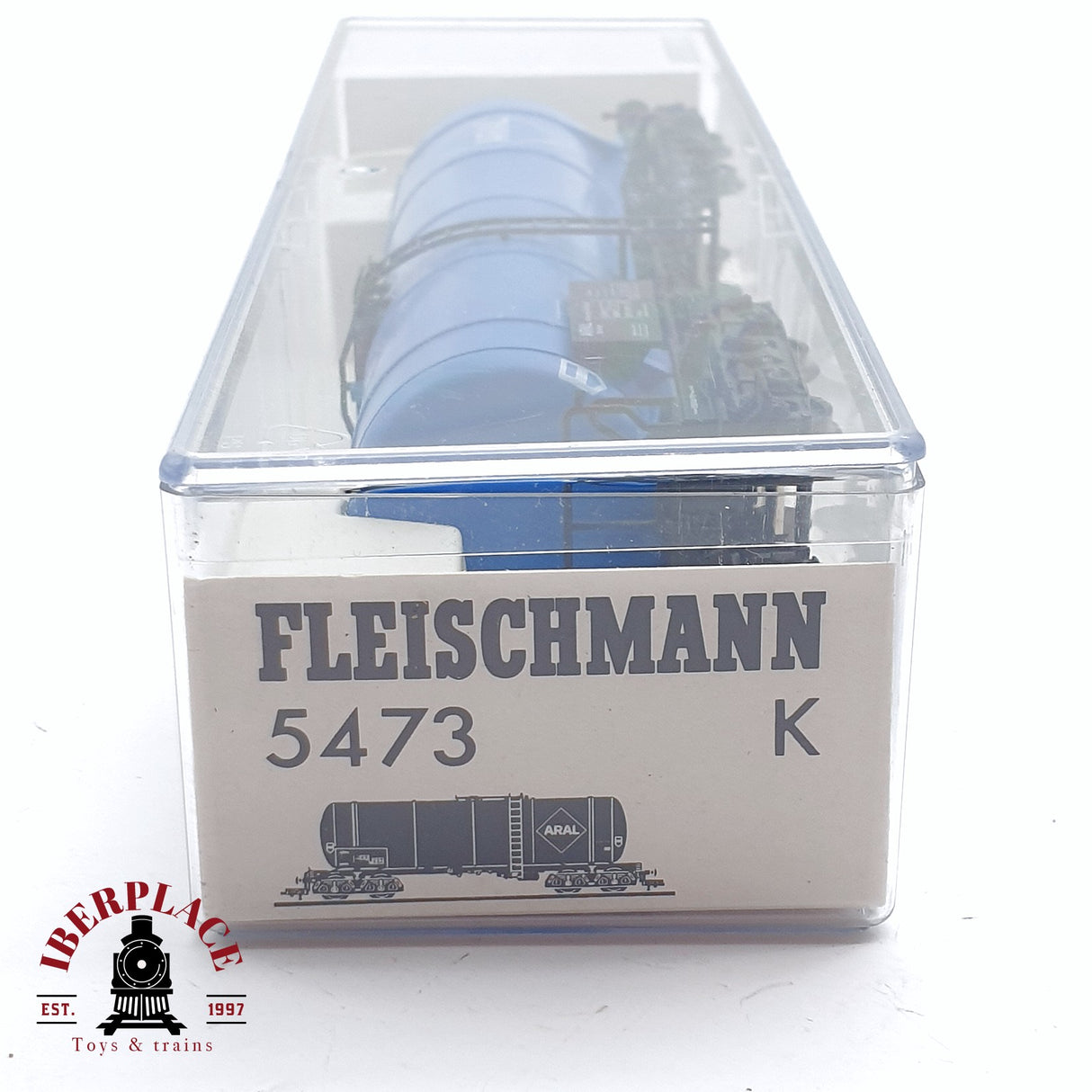 ♻️ 2da mano - DC Fleischmann 5473 vagón cisterna Aral DB H0 escala 1:87