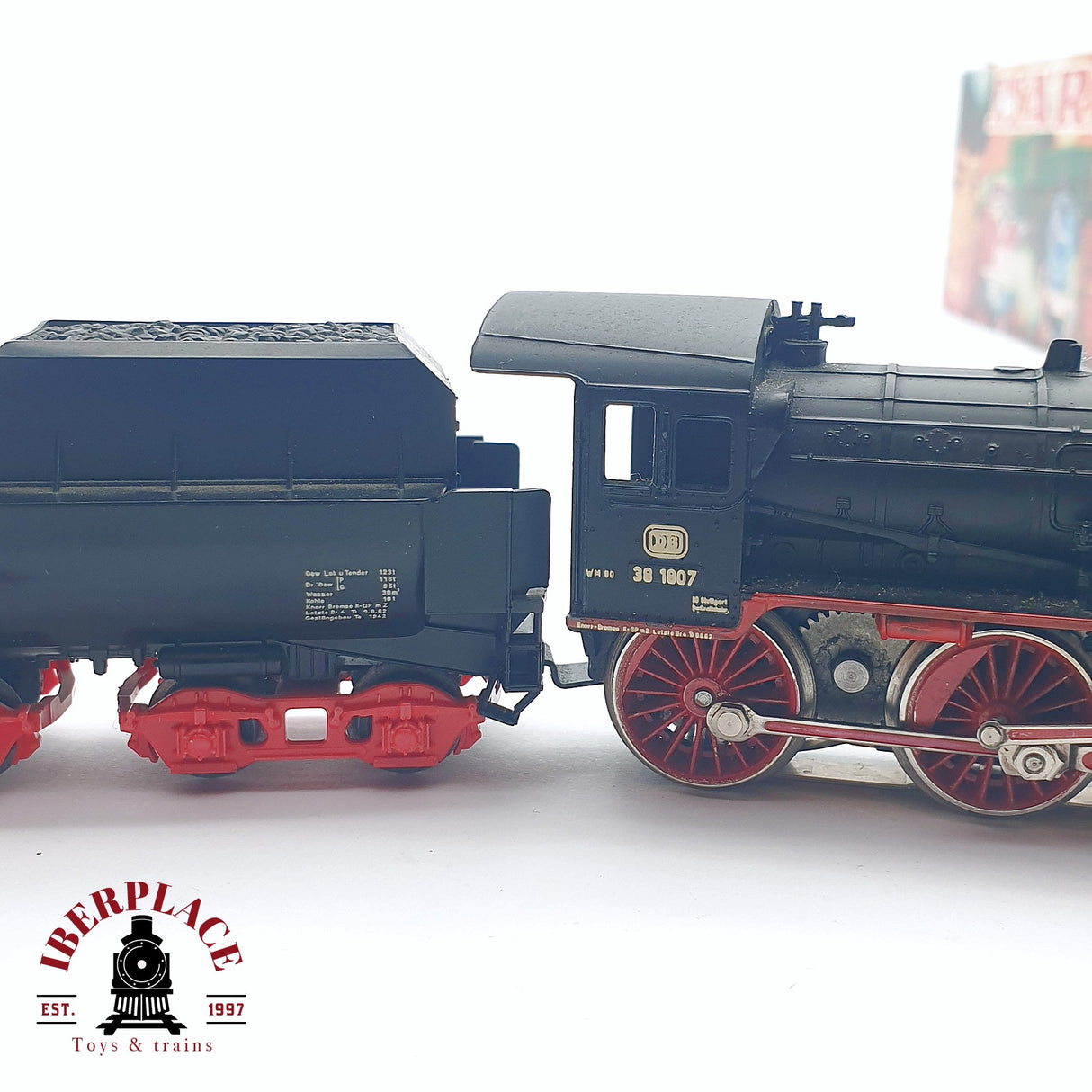 ♻️ 2da mano - Märklin 3098 Locomotora de vapor DB 38 1807 H0 escala 1:87