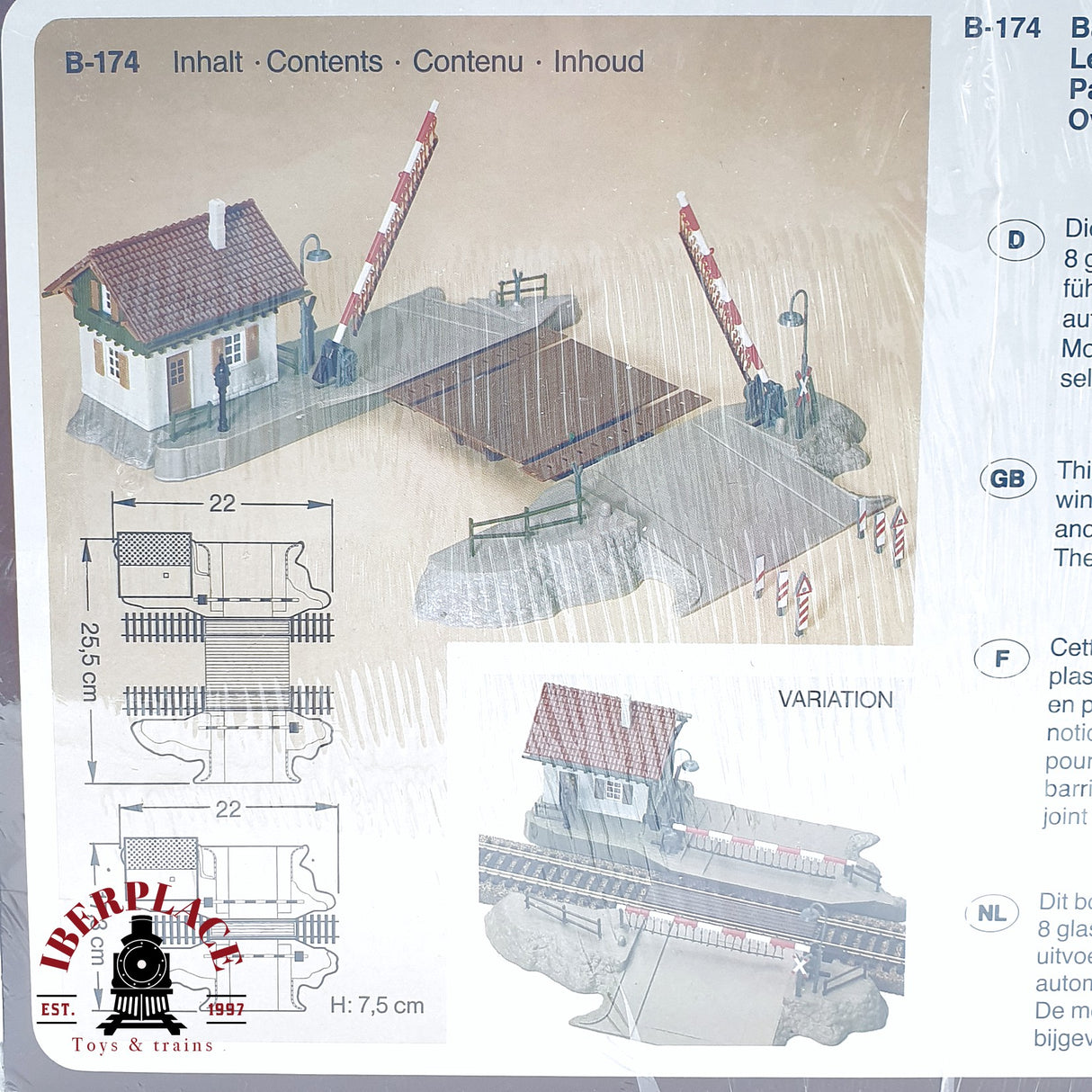 ♻️ 2da mano - Faller B-174 Paso a nivel con casa de vigilante H0 escala 1:87