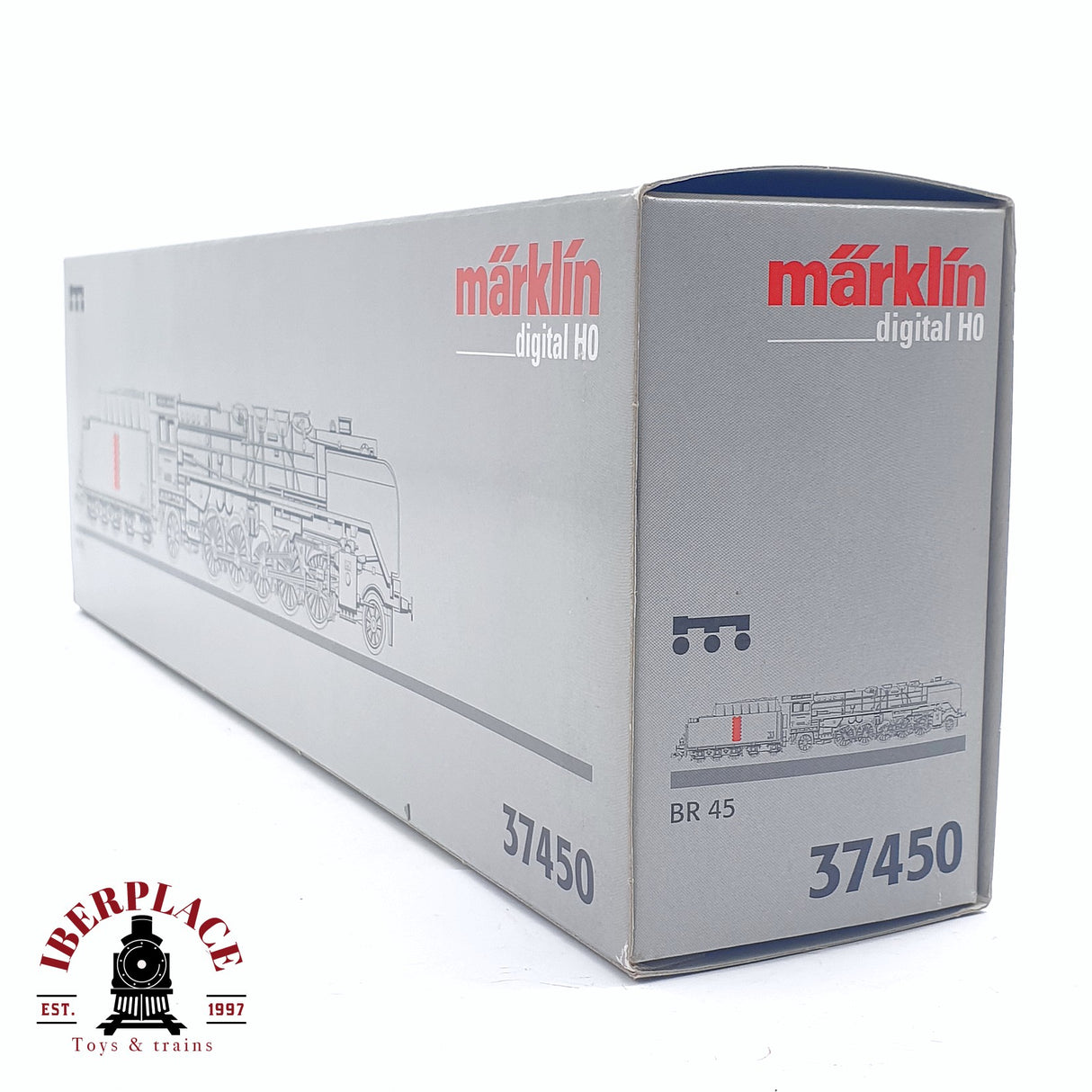 ♻️ 2da mano - Märklin 37450 Digital Locomotora de vapor DB BR 45 020 Negra H0 escala 1:87