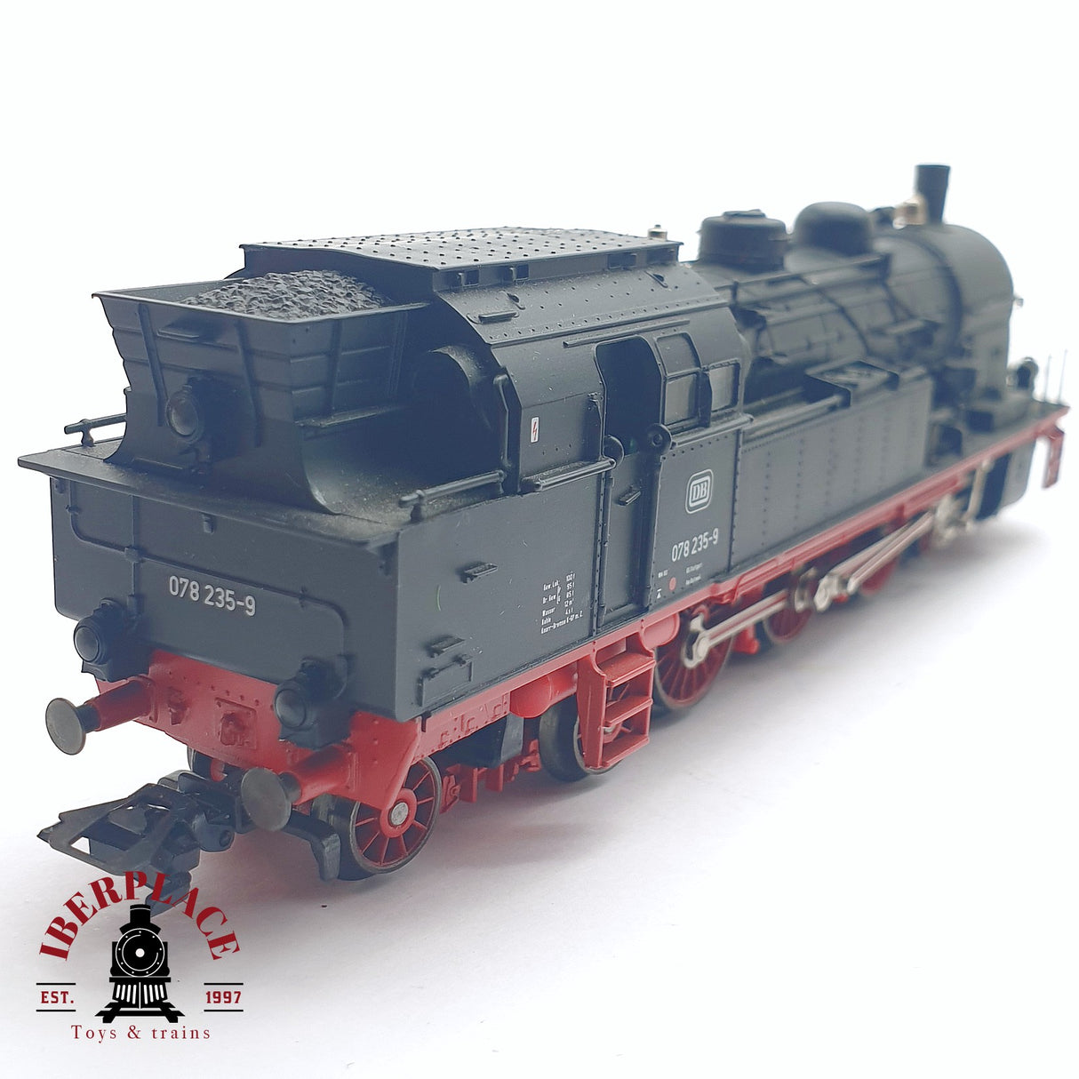 ♻️ 2da mano - Märklin 3306 Locomotora de vapor DB 078 235-9 Negra H0 escala 1:87