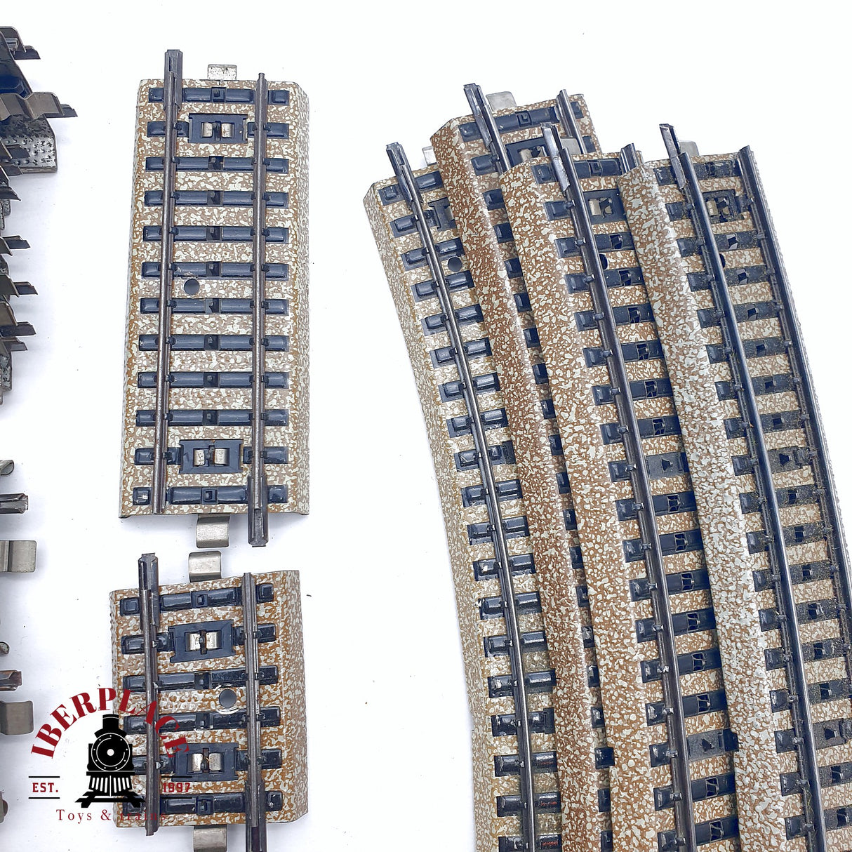 ♻️ 2da mano - 36x Märklin 5106 5108 5200 vías rectas y curvas sistema M H0 escala 1:87