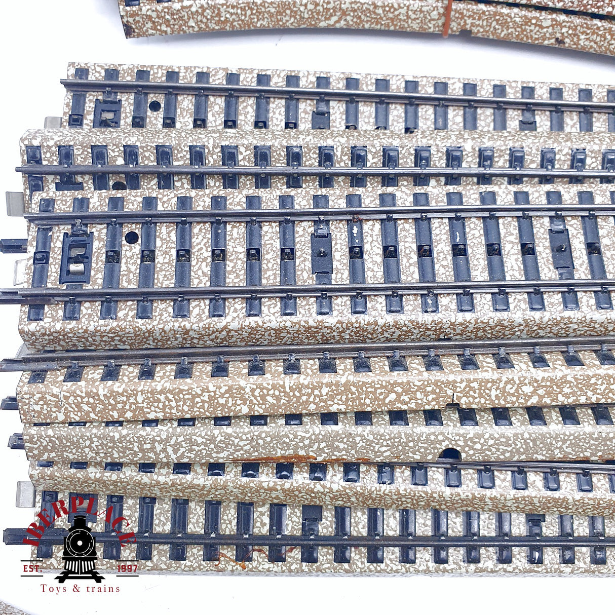 ♻️ 2da mano - 45x Märklin 5120 5100 5106 vías rectas y curvas sistema M H0 escala 1:87