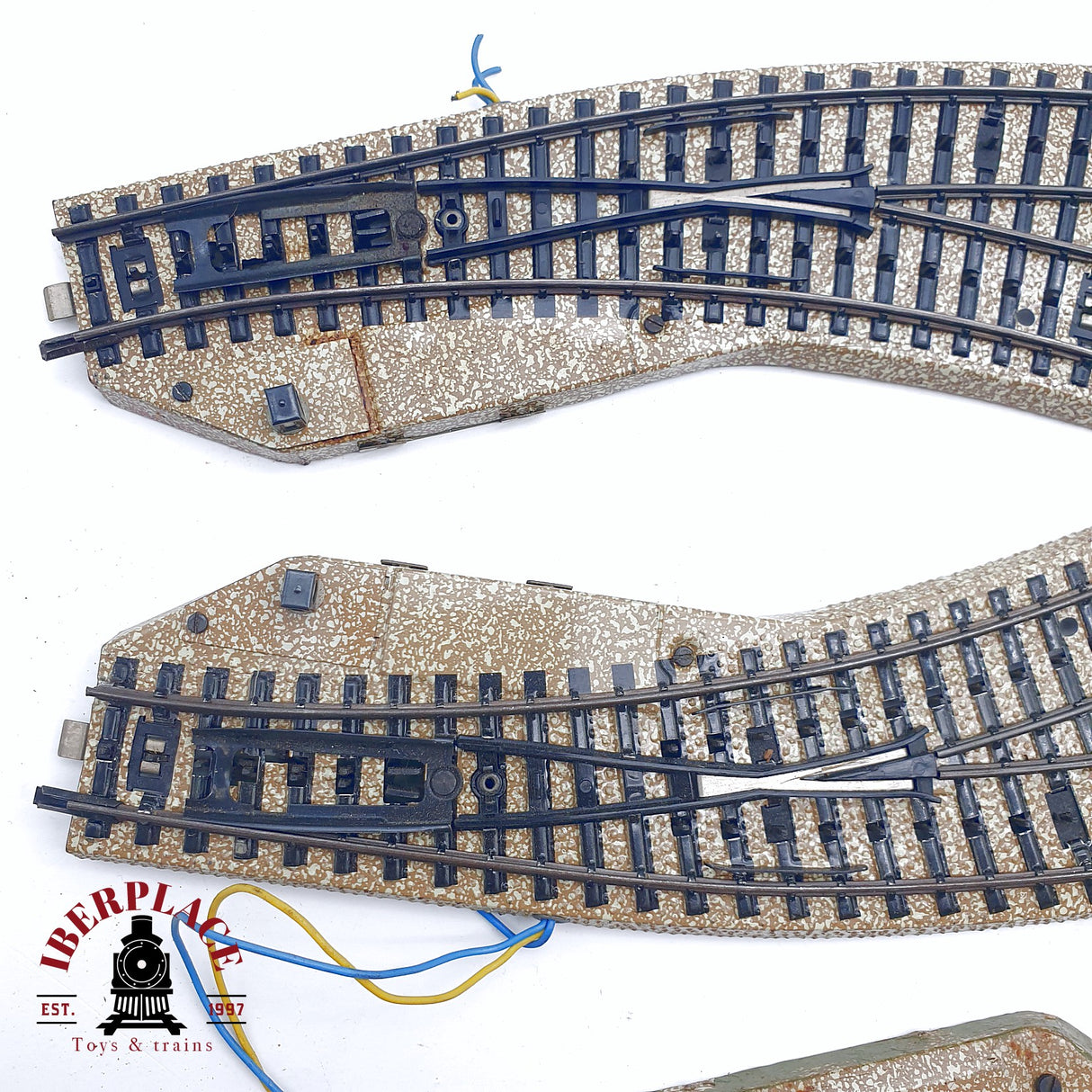 ♻️ 2da mano - 7x Märklin 5142 5112 Desviós izquierda derecha vías de desacoplamiento sistema M H0 escala 1:87