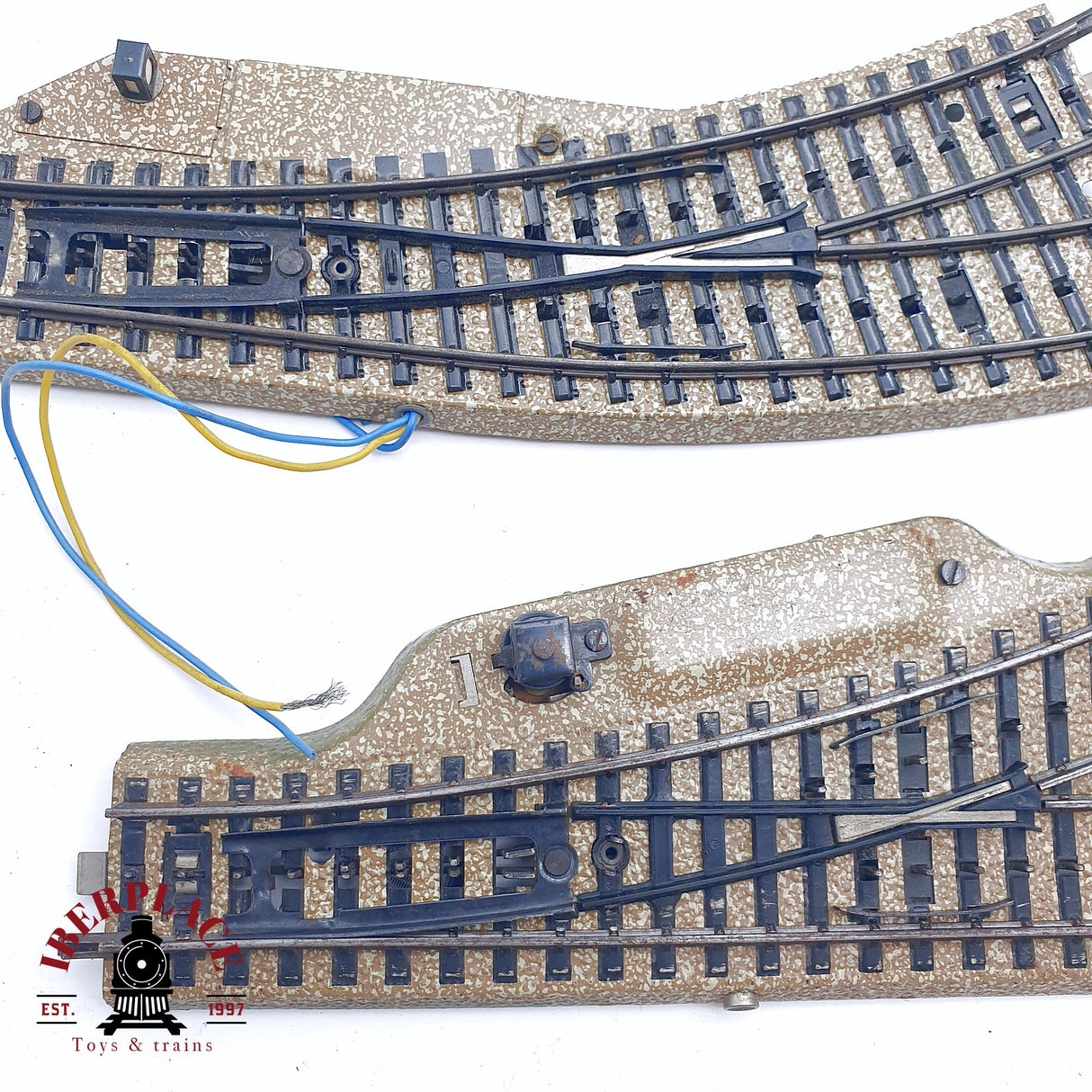 ♻️ 2da mano - 7x Märklin 5142 5112 Desviós izquierda derecha vías de desacoplamiento sistema M H0 escala 1:87