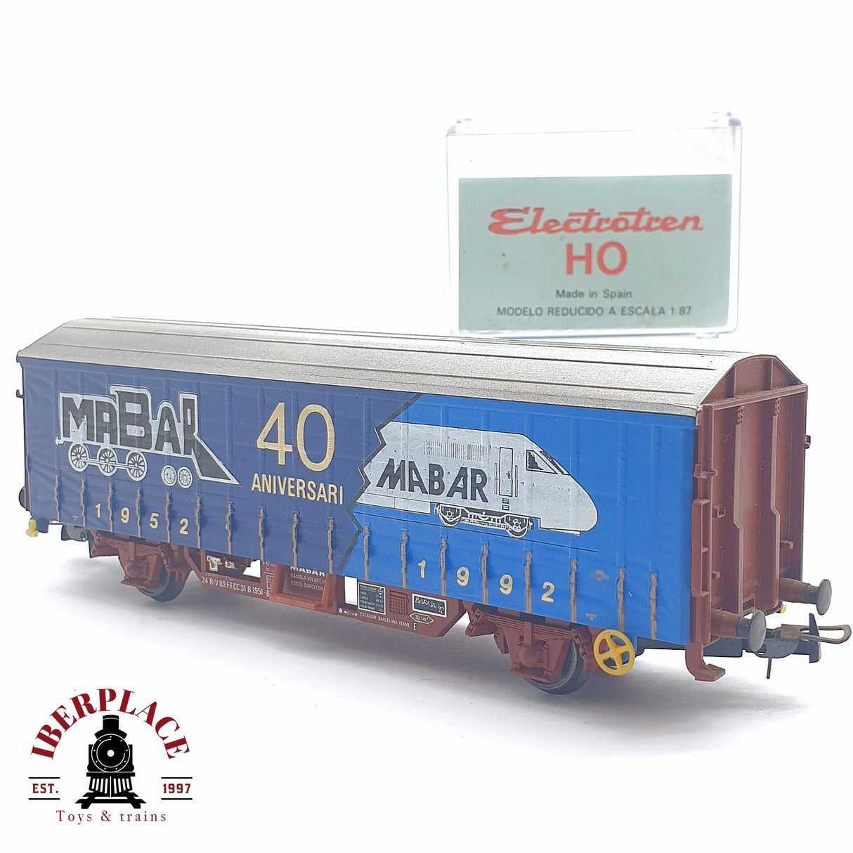 🆕 💡Electrotren - DC Vagón conmemorativo Mabar 40 aniversario 115 de 500 unidades H0 escala 1:87