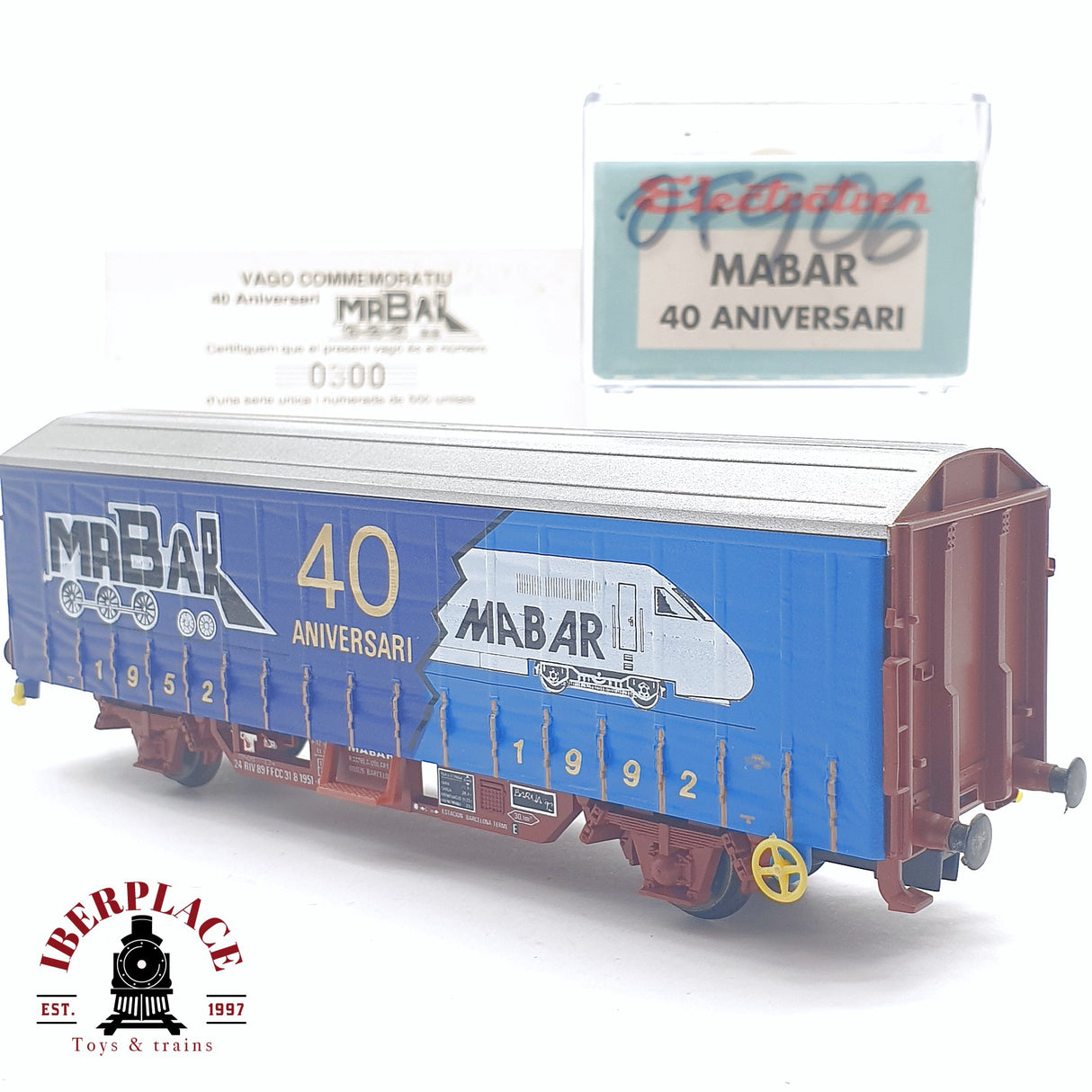 🆕 Electrotren - DC Vagón conmemorativo Mabar 40 aniversario 300 de 500 unidades H0 escala 1:87